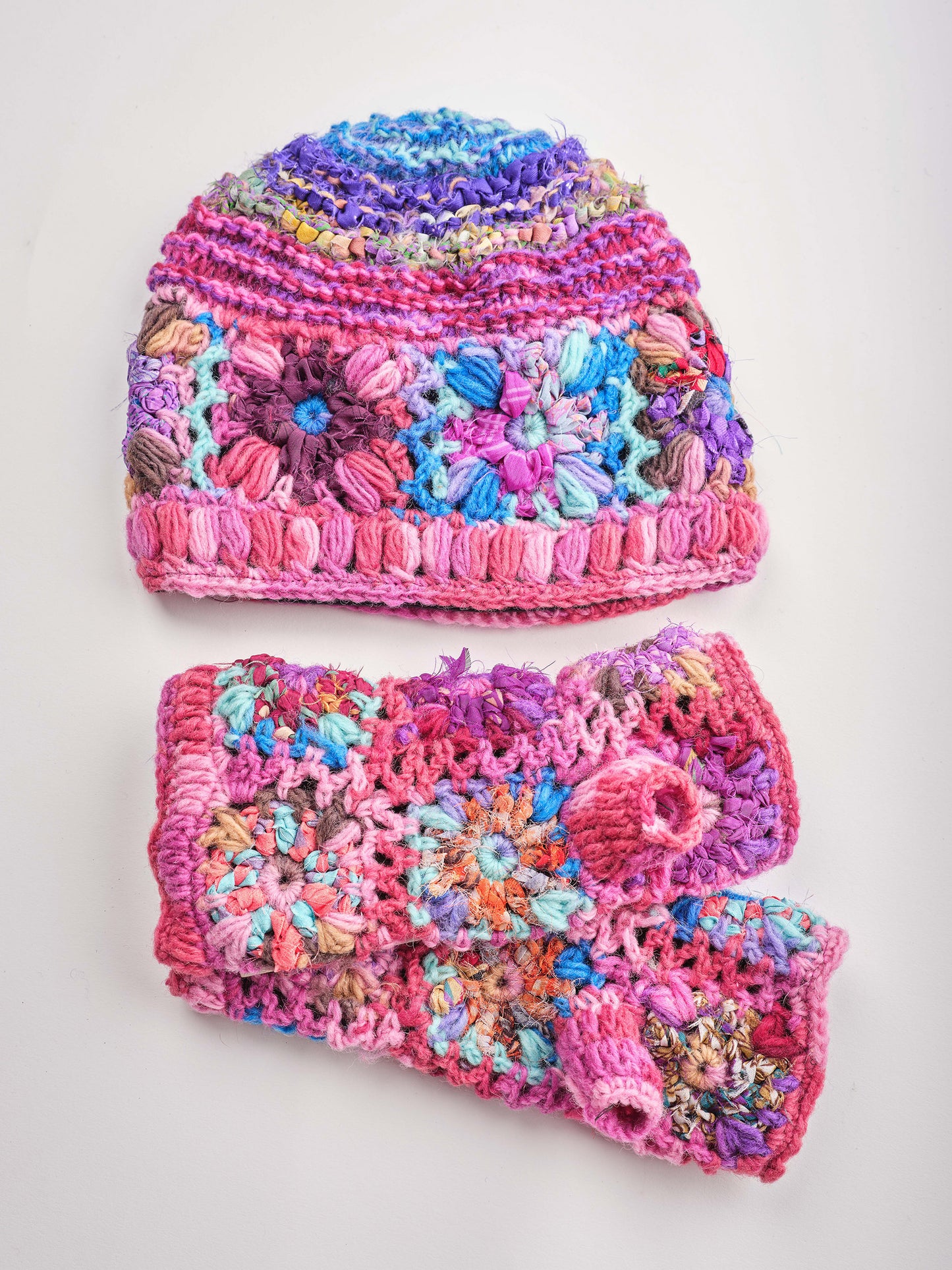 Multicolored Crochet Beanie. CH24