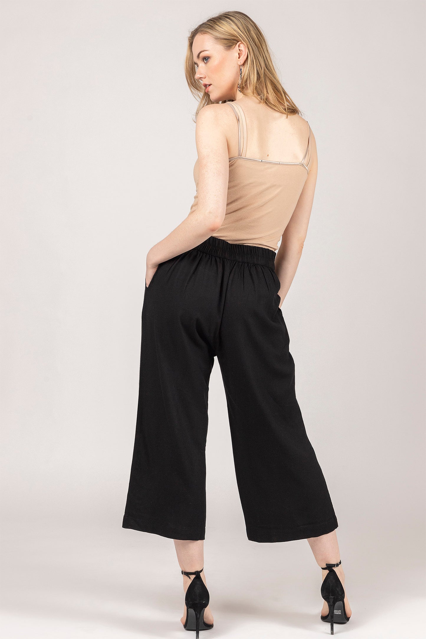 Cotton Wide leg Pocket Pant