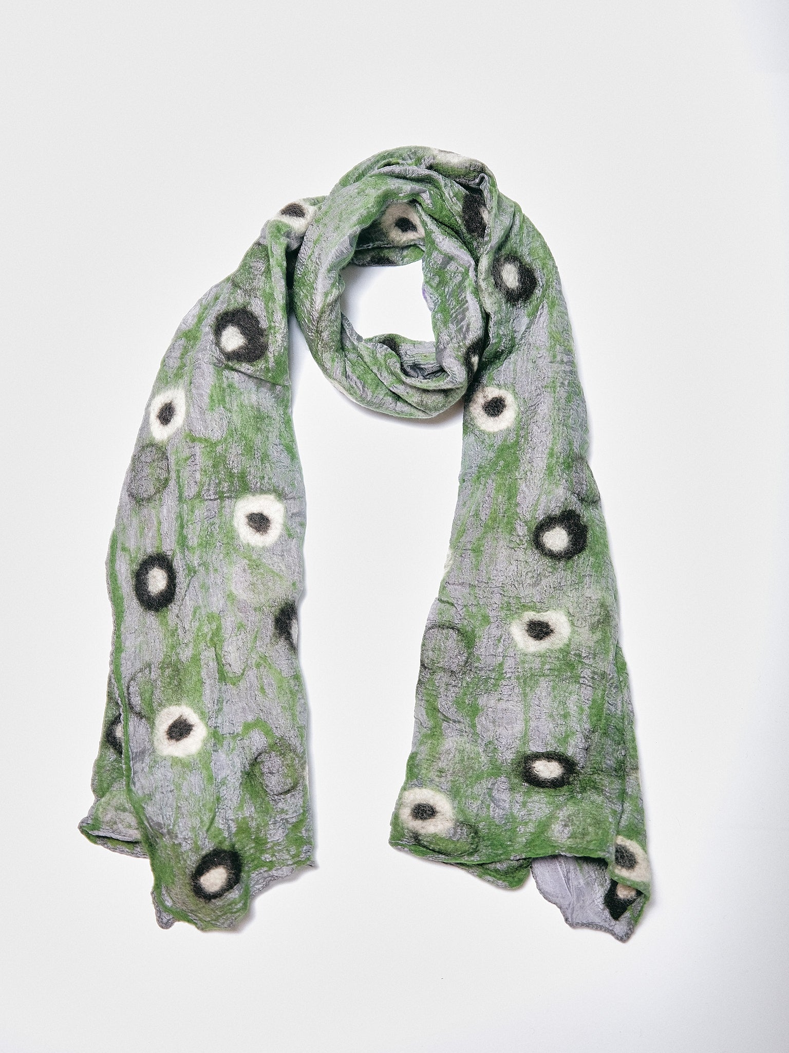 Polka Dot Felt Scarf. SK25