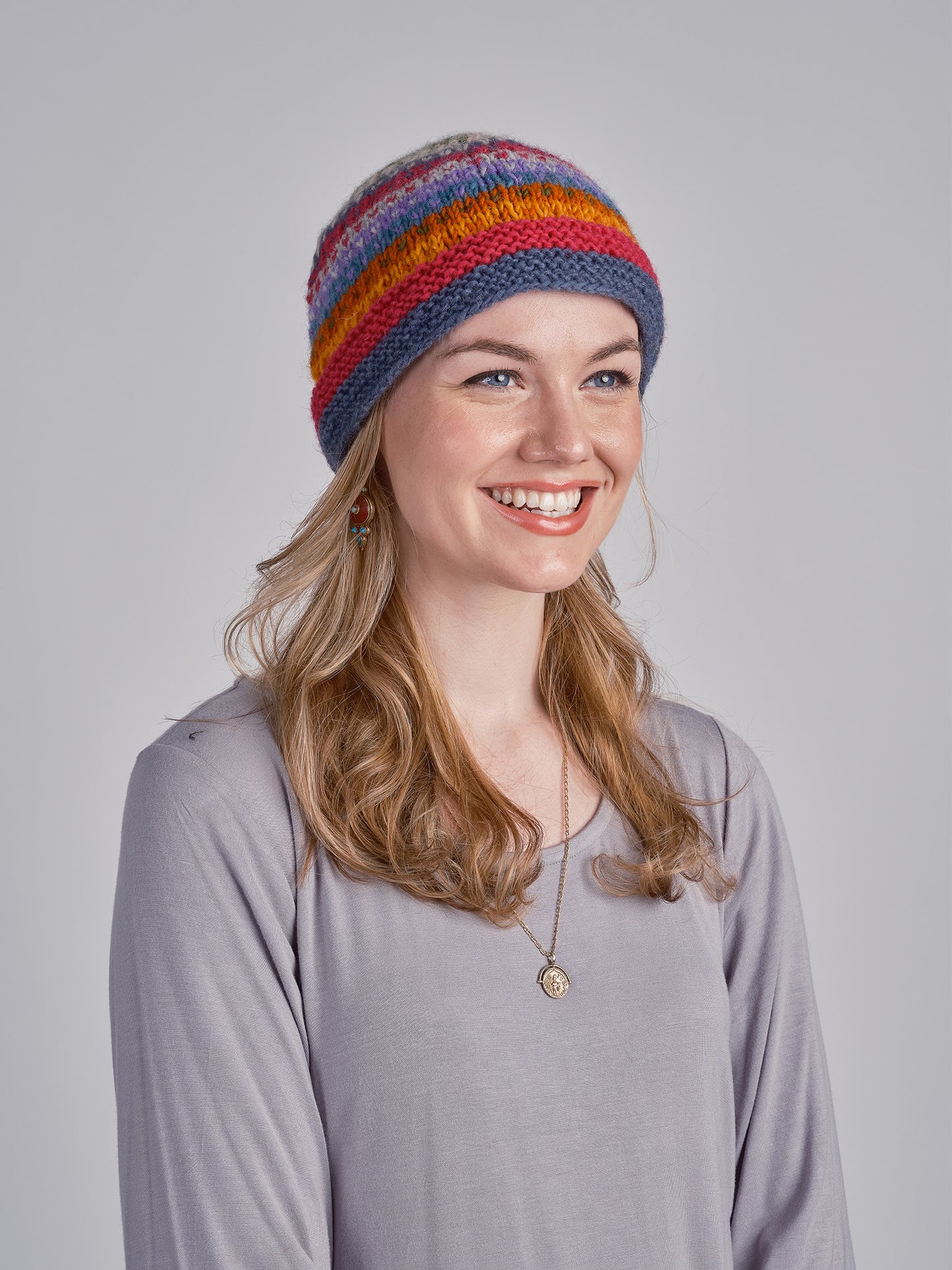 Multi colored Knit Beanie.