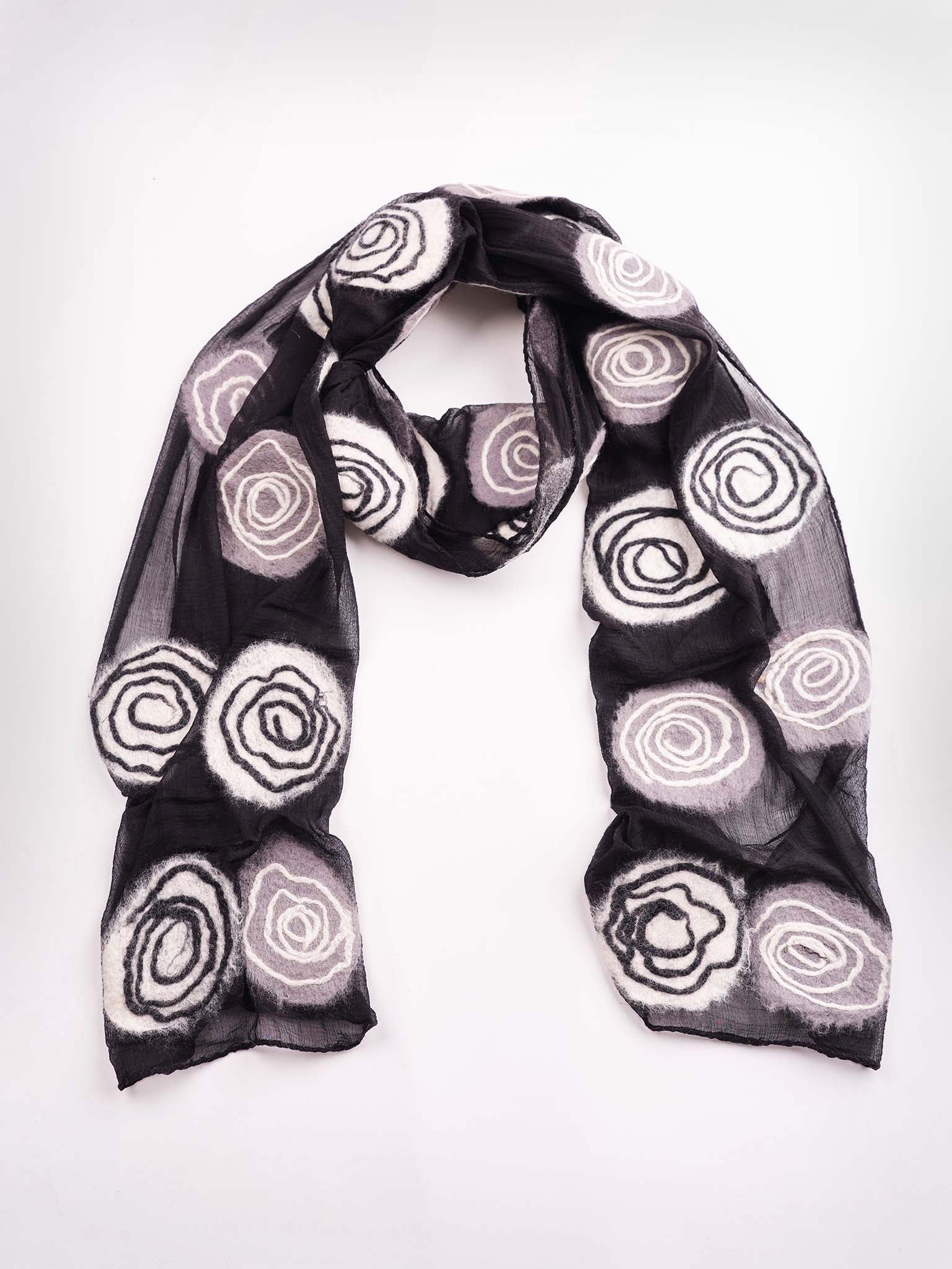 Spiral Wool Scarf – Himalayan Artwear - Main Image