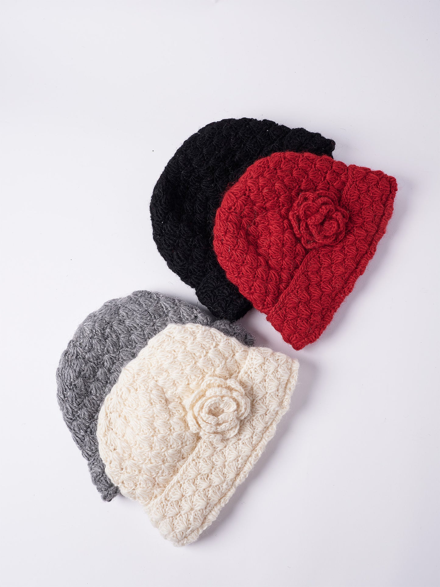 Rose Crochet Beanie