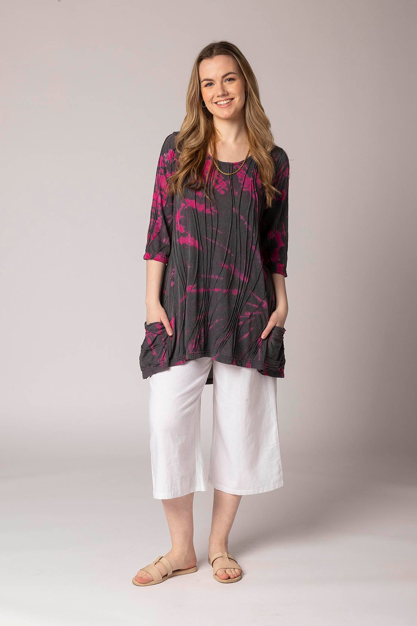 Stitched Top with double pockets