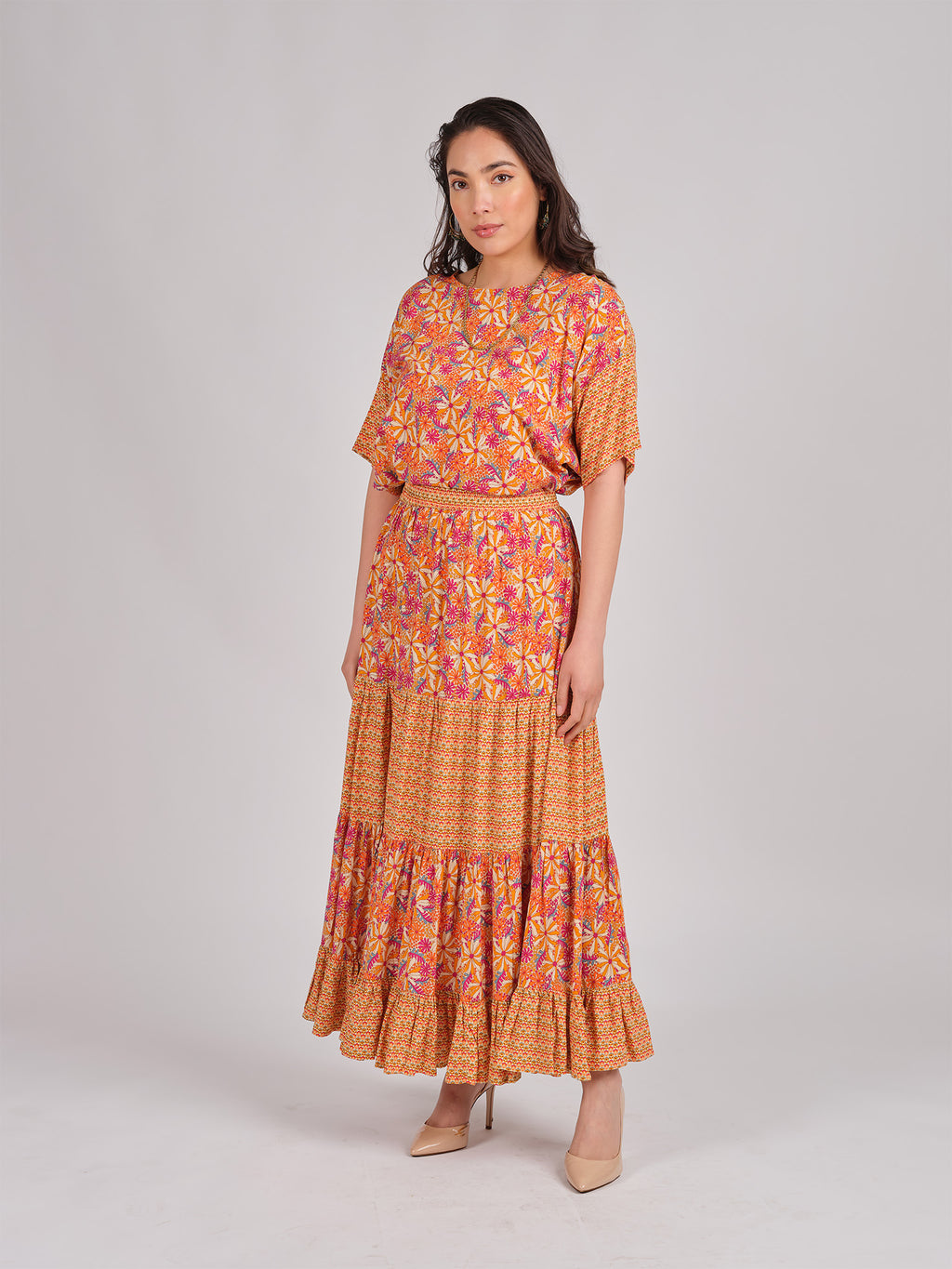 Daisy Print Skirt