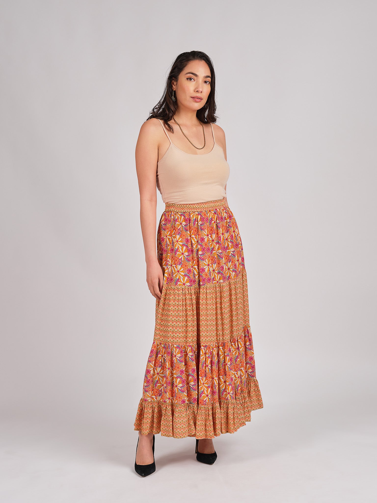 Daisy Print Skirt