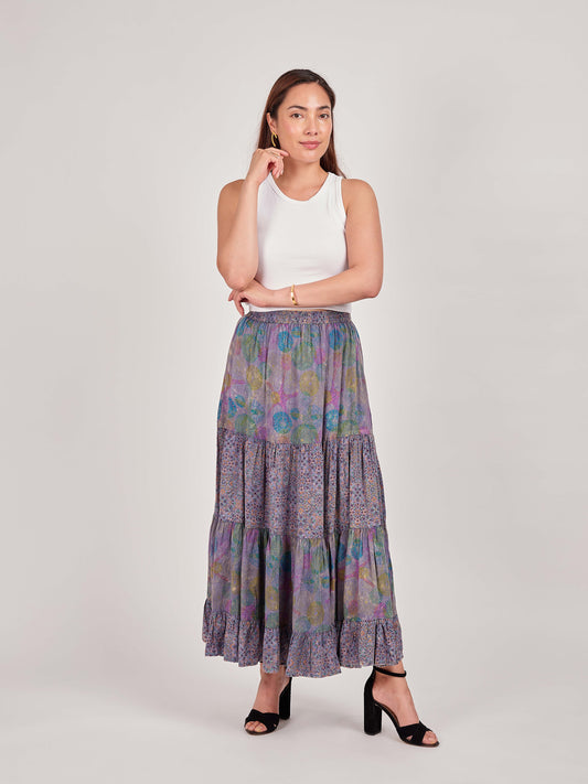 Tiered Maxi Skirt