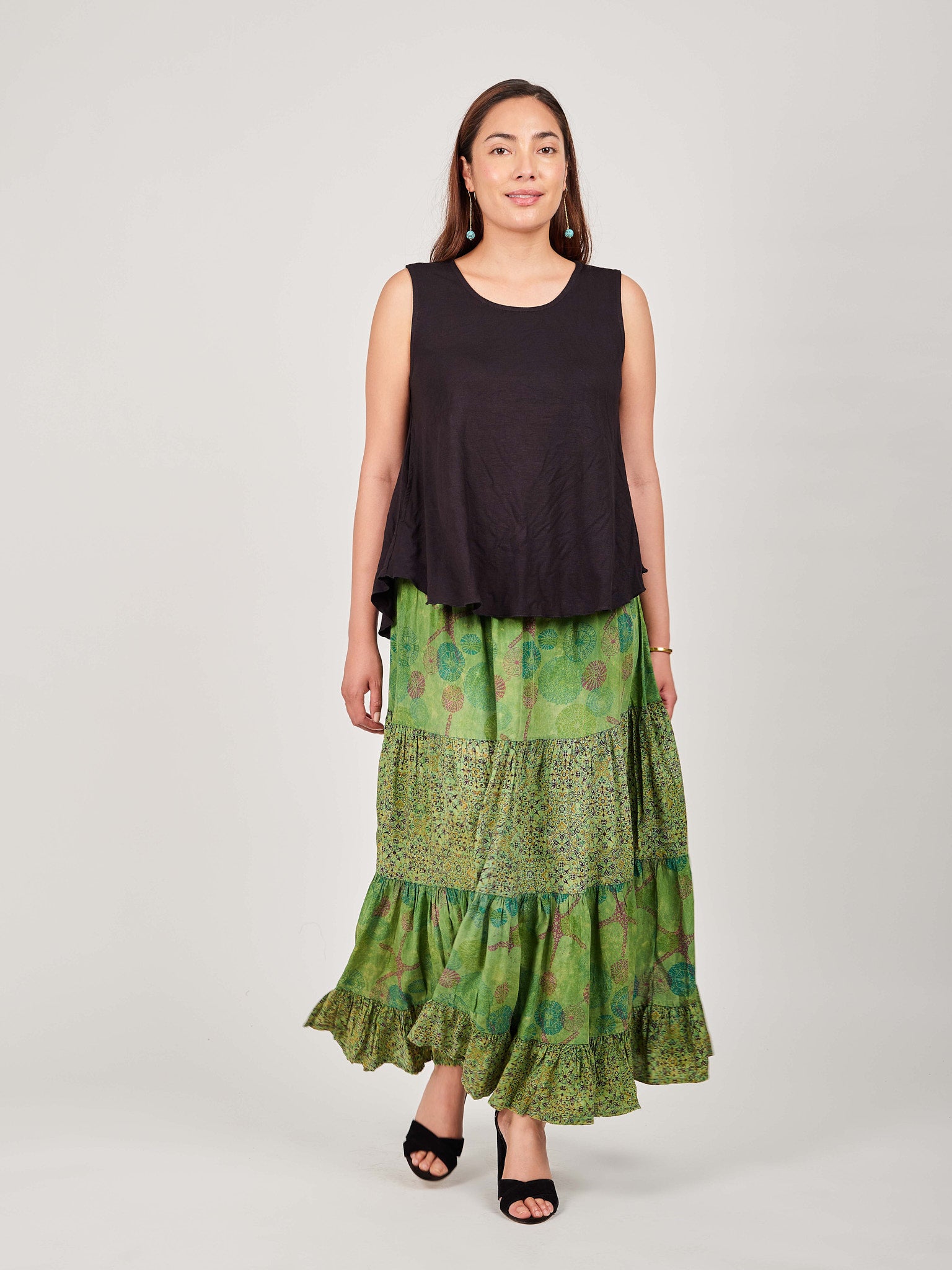 Tiered Maxi Skirt