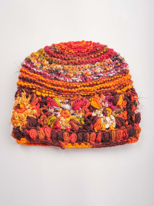 Multicolored Crochet Beanie. CH24