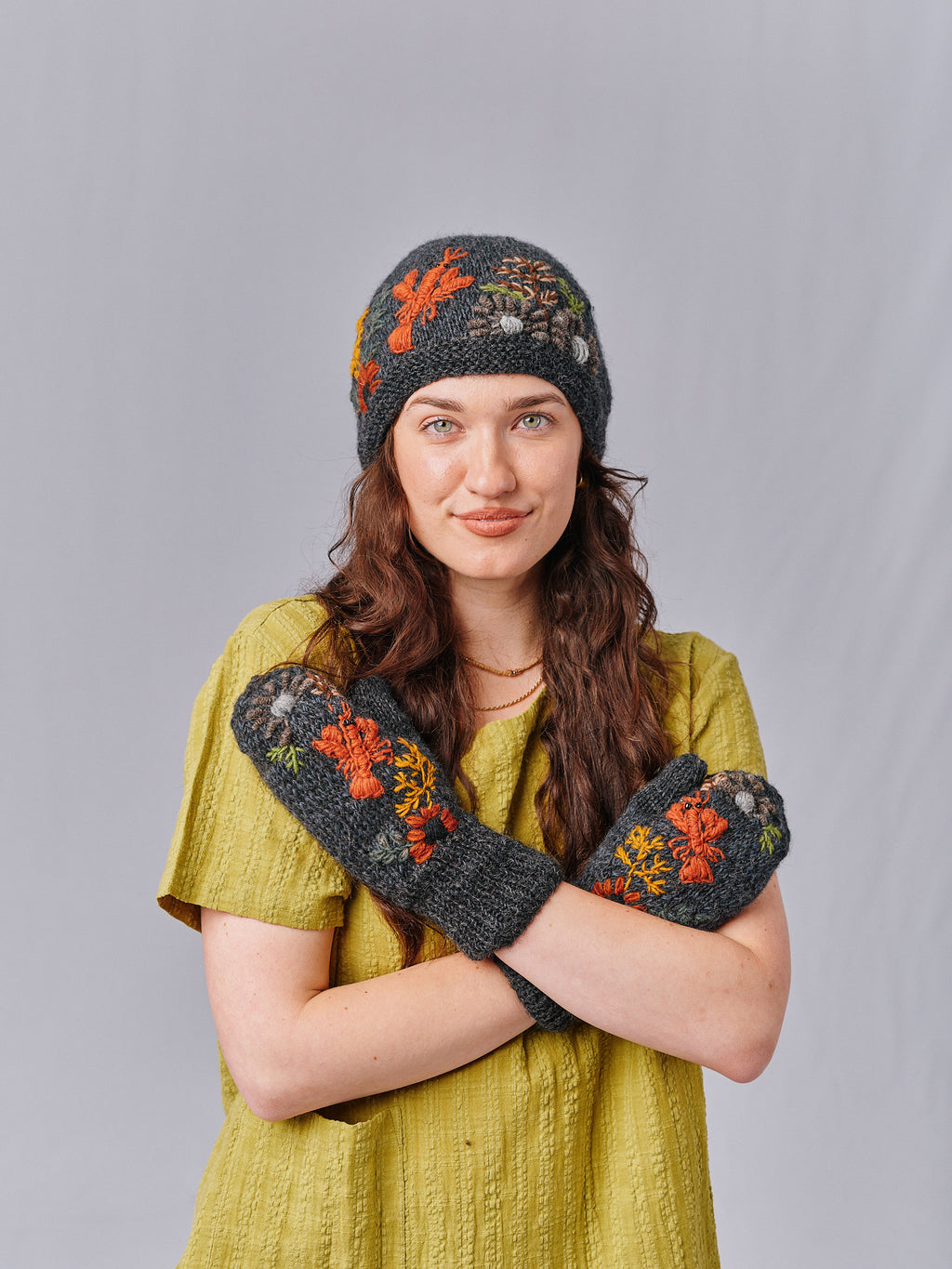 Embroidery Lobster Beanie Collection.