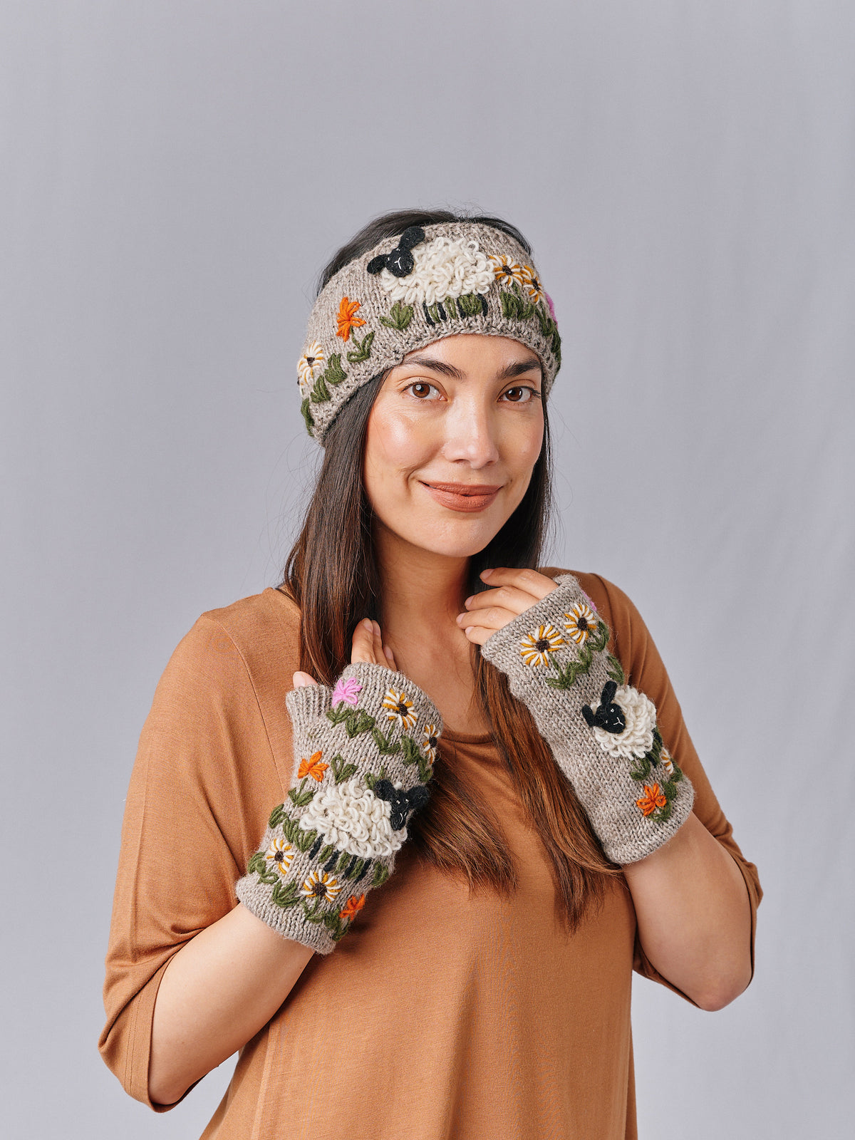 Embroidery Woolly Sheep Beanie Collection. CP90