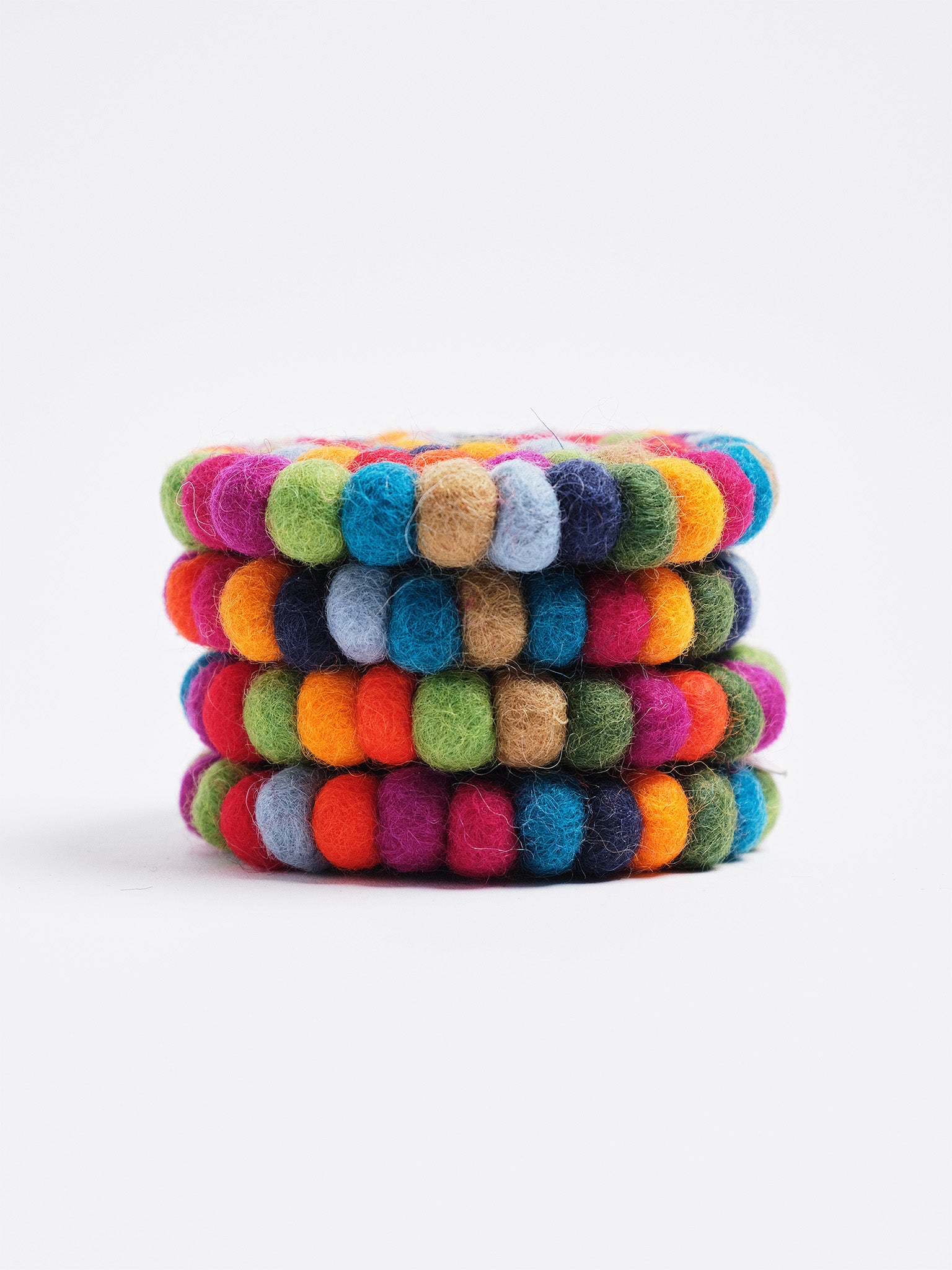 Felted Coaster. 4 in a Pack