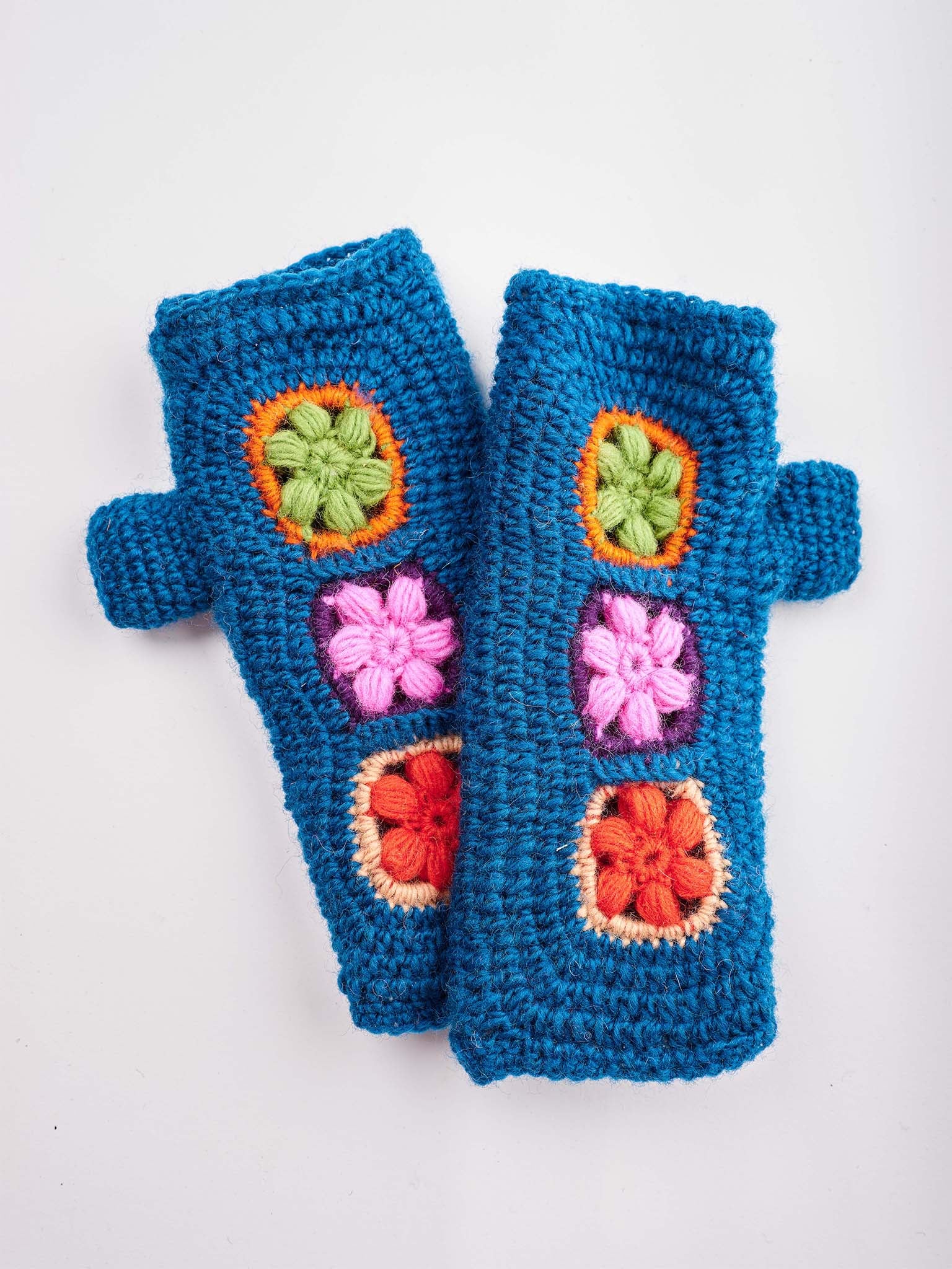 Crochet multicolor  Handwarmer