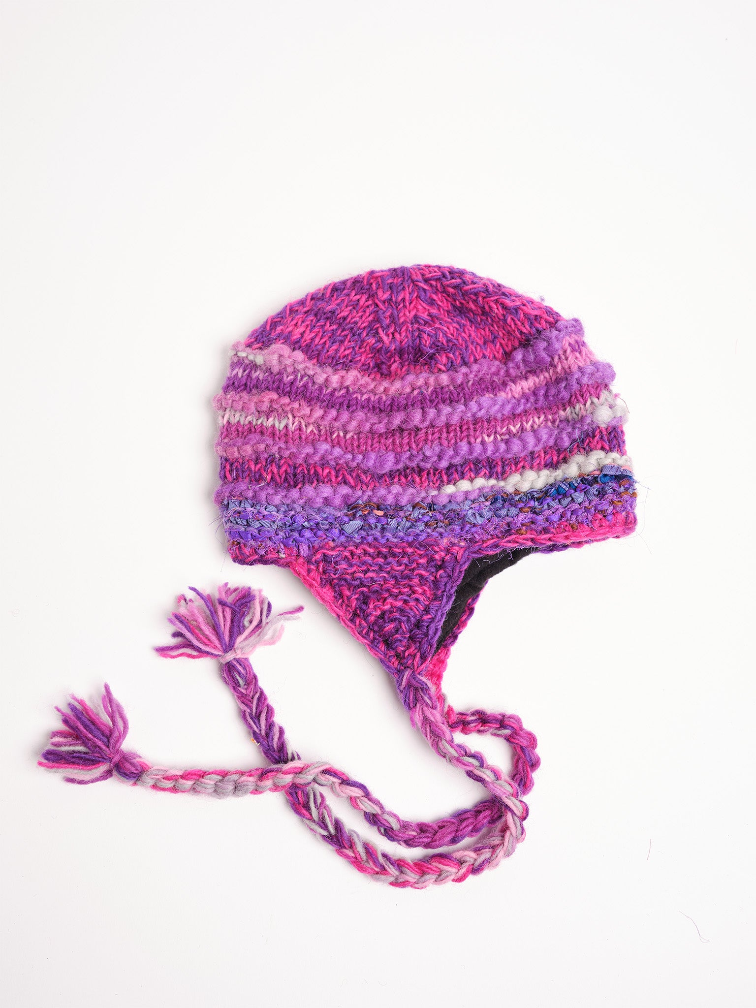 Kids Recycle Silk/wool Beanie.