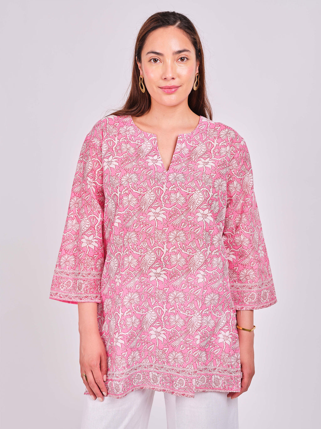 Print Cotton Tunic.