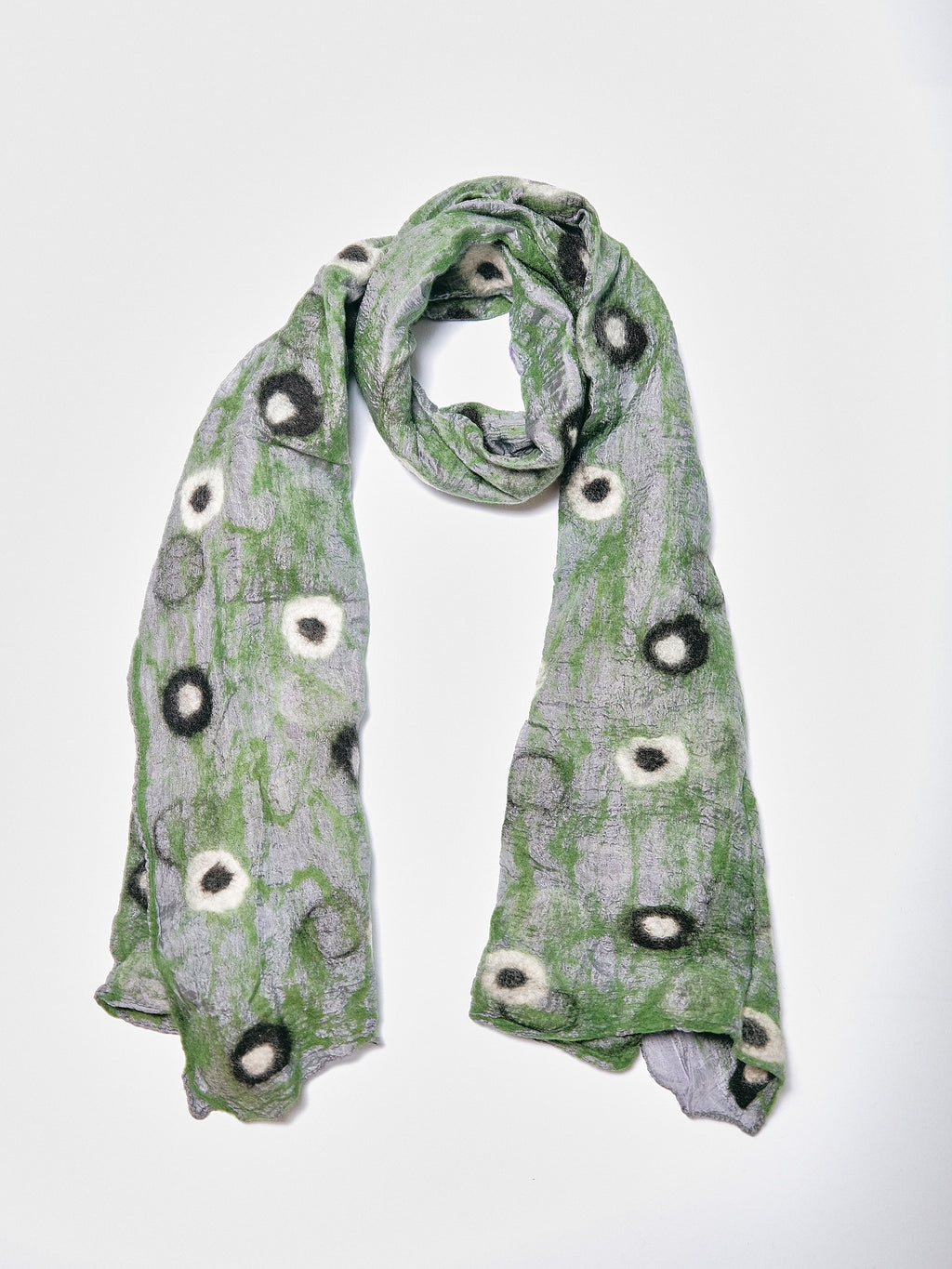 Polka Dot Felt Scarf. SK25