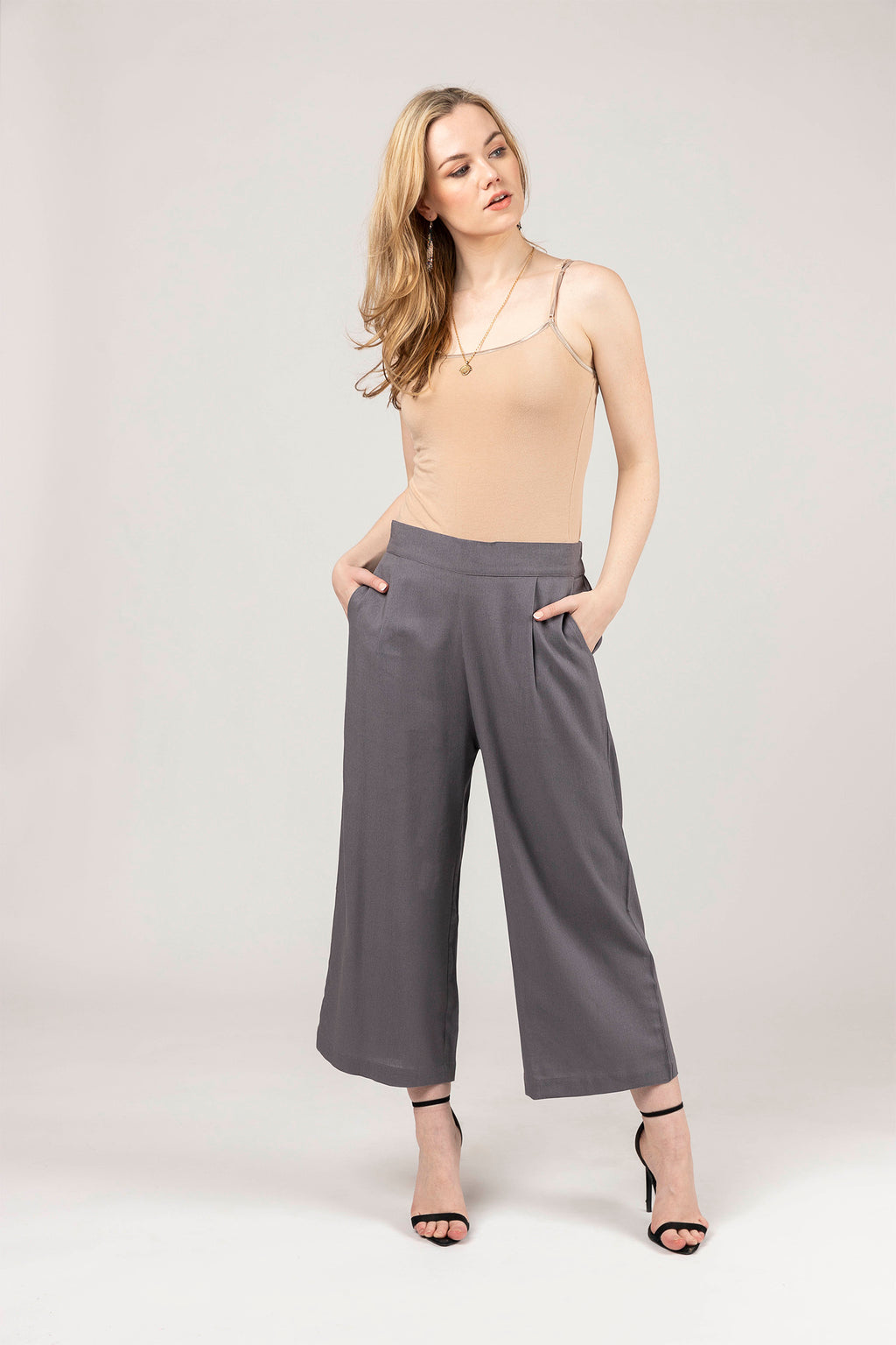 Cotton Wide leg Pocket Pant