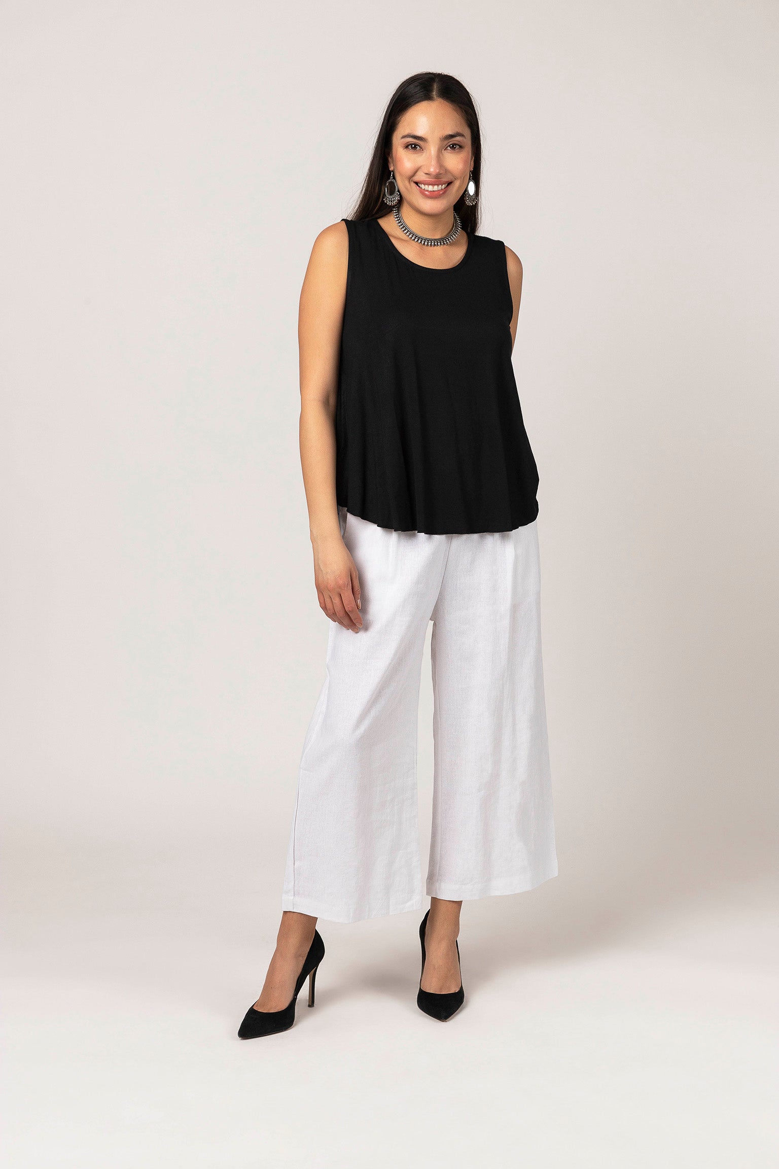 Cotton Wide leg Pocket Pant