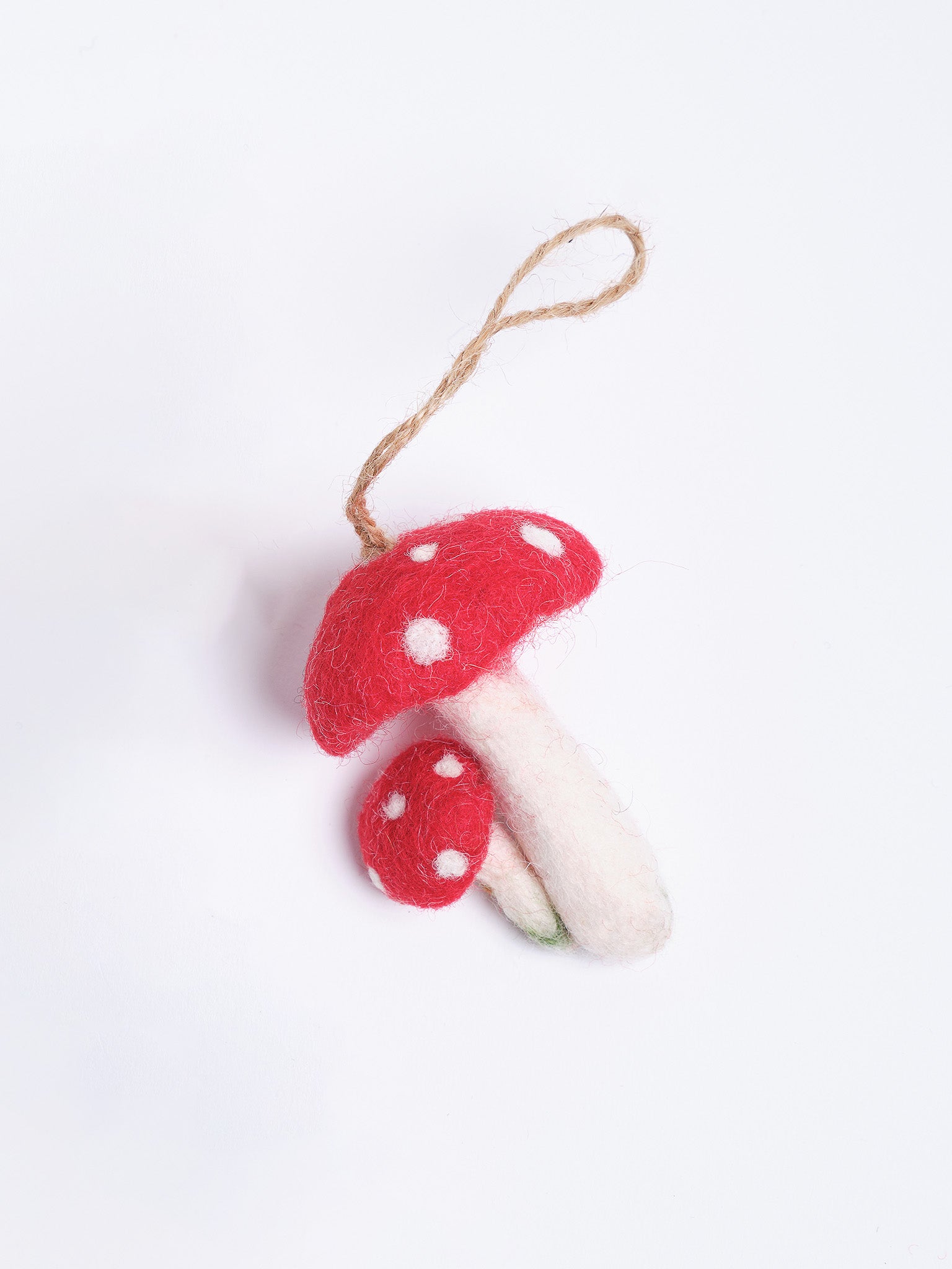 Felted Mushroom Ornament.
