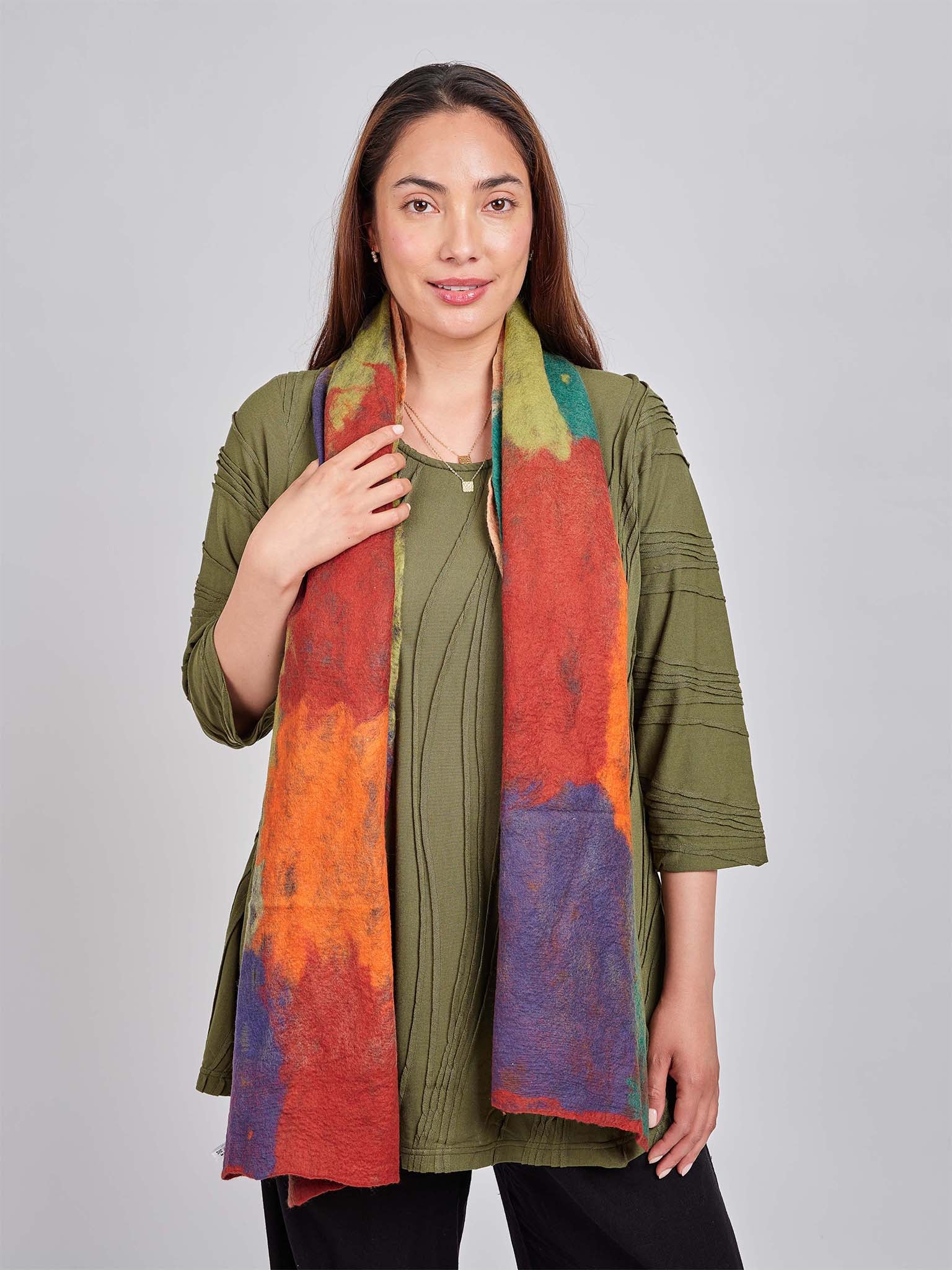 Impressionist Wool Scarf