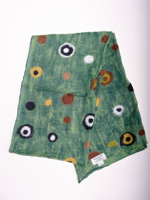 Abstract Circle Felt Scarf. SK64