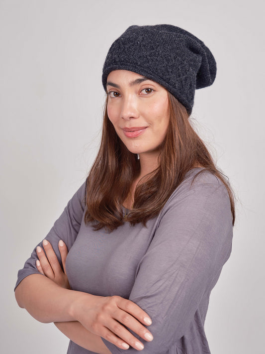 Knit Slouch Beanie: KH84