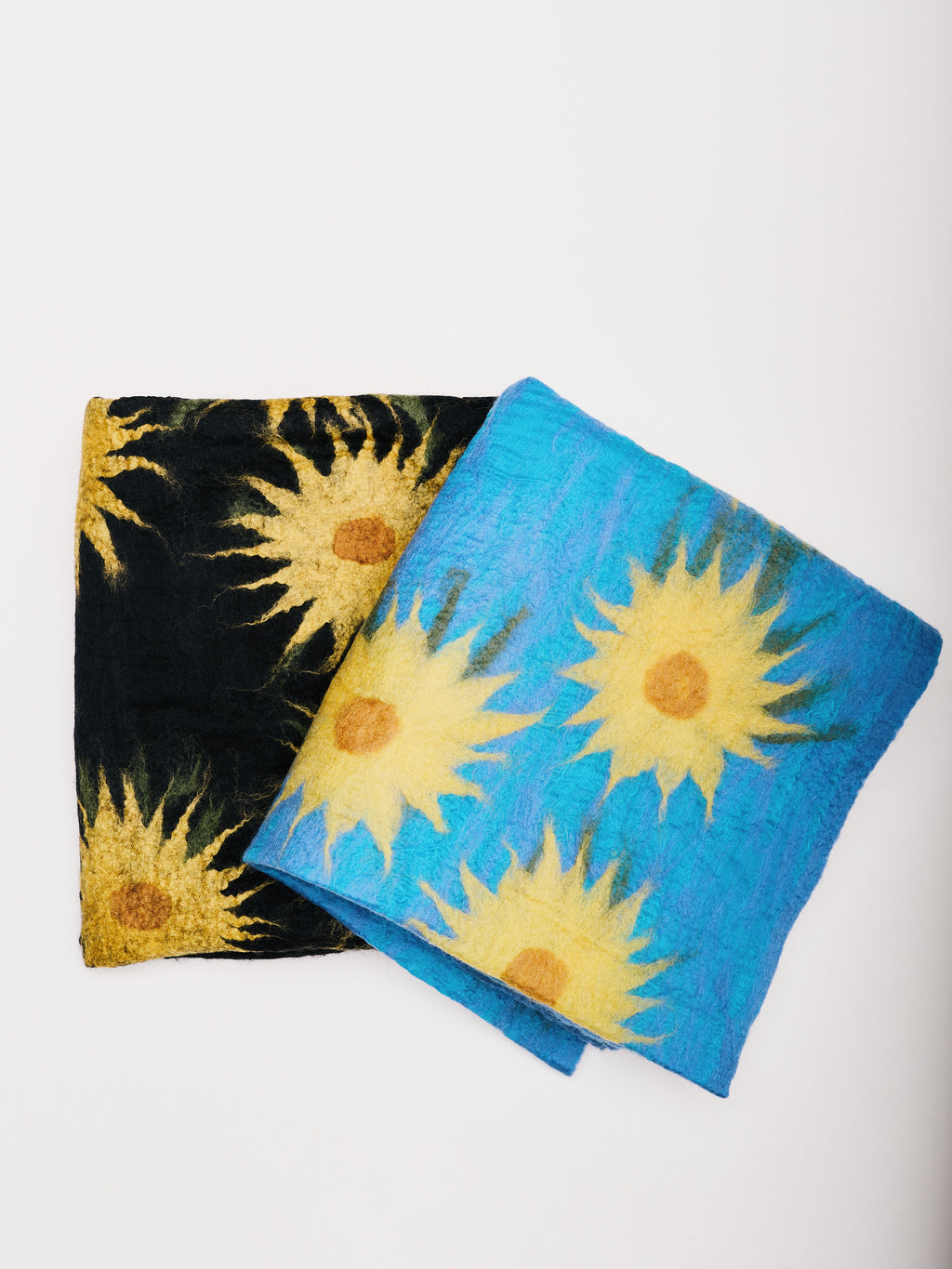 Sun Flower Felt Scarf.