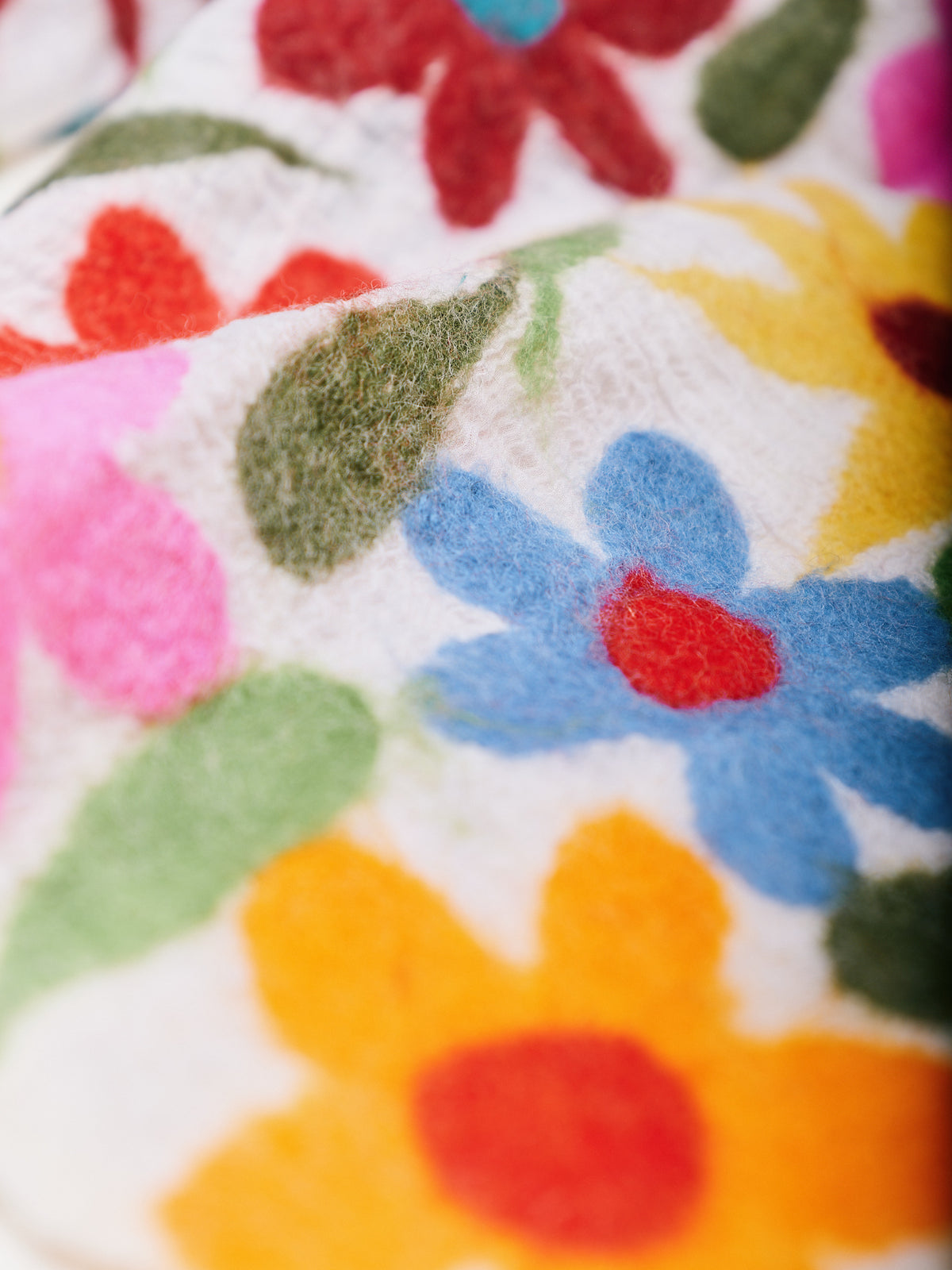 Wild Flower Felt Scarf. WF05