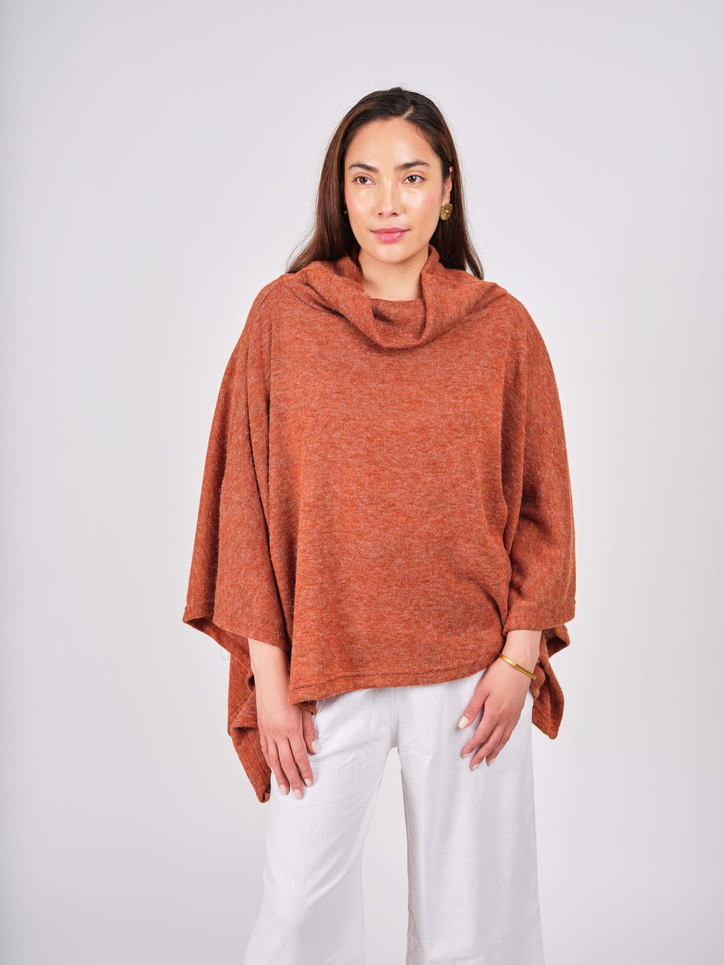 Cowl Neck Poncho.