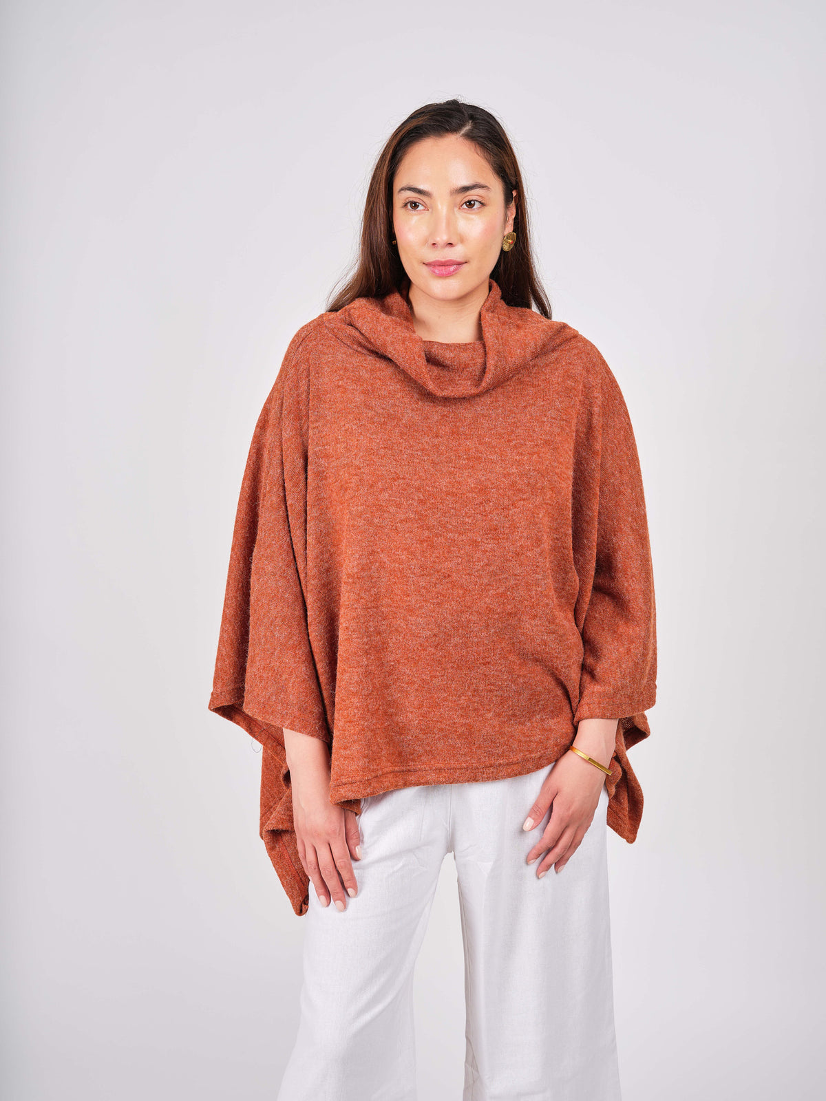 Cowl Neck Poncho.