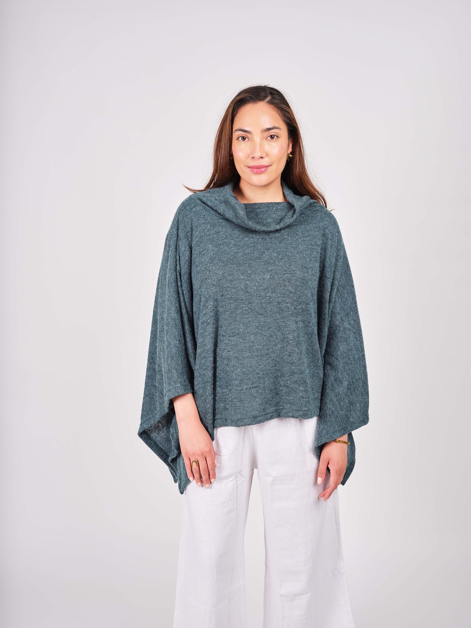 Cowl Neck Poncho.