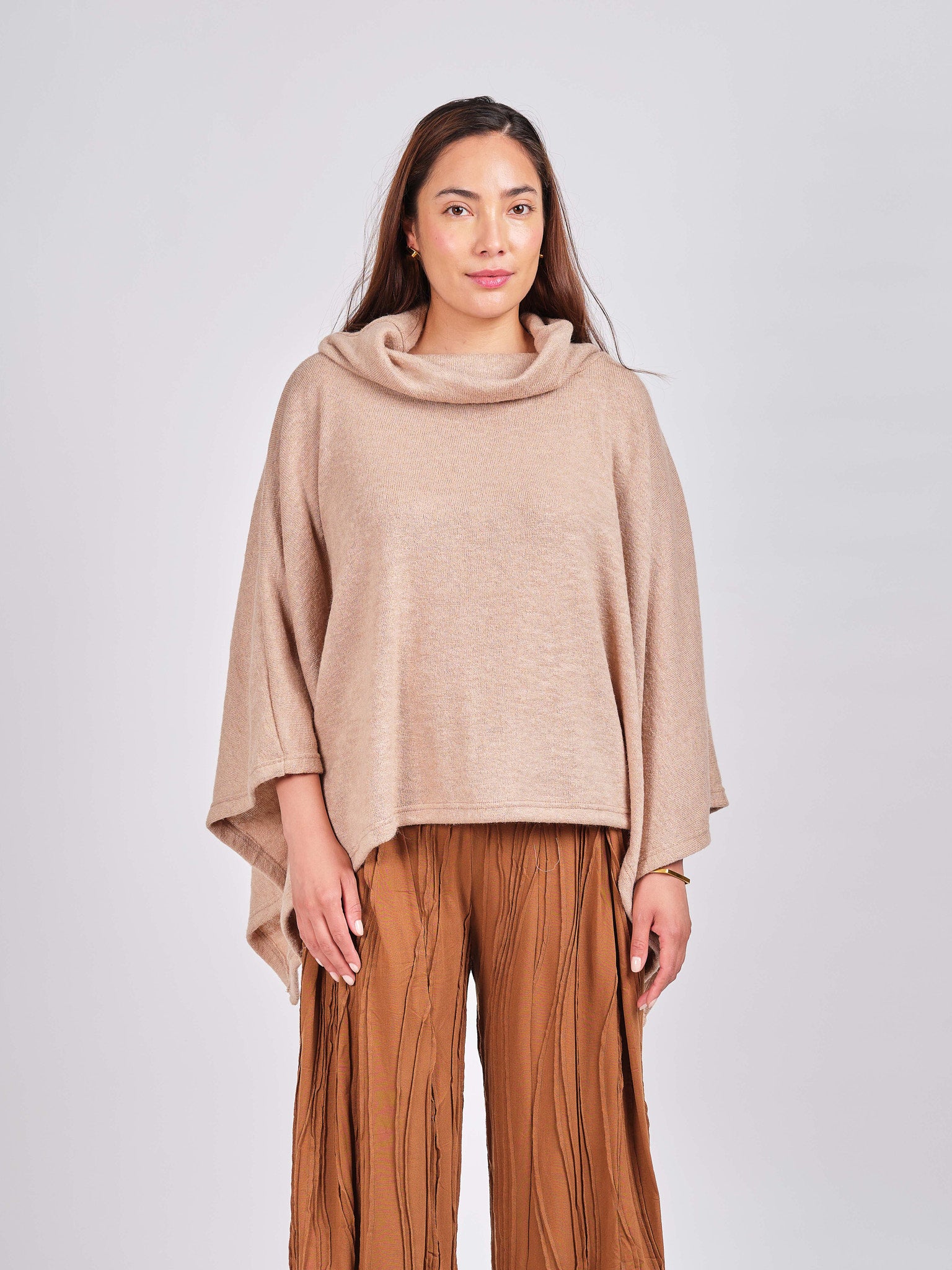 Cowl Neck Poncho.