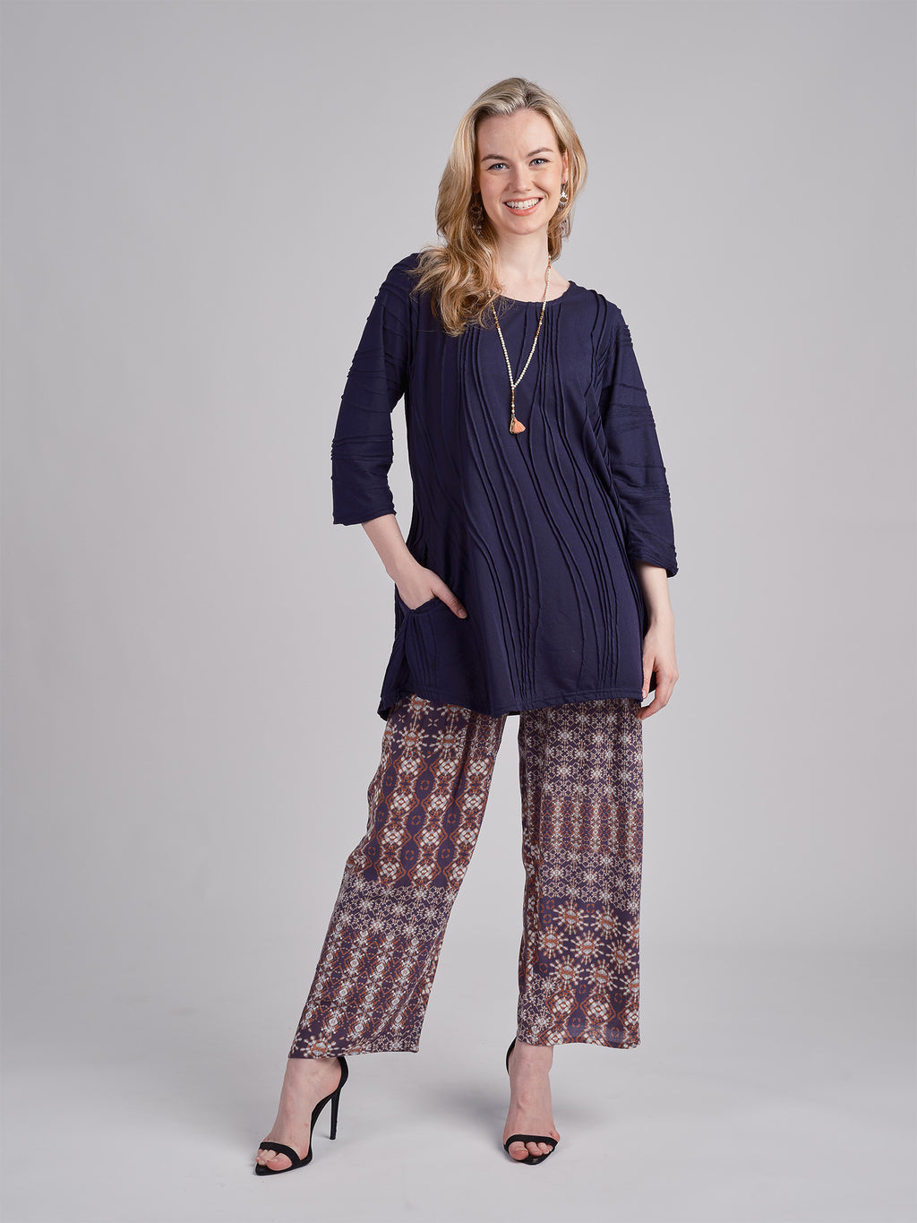 Stitched Long Sleeves Tunic.