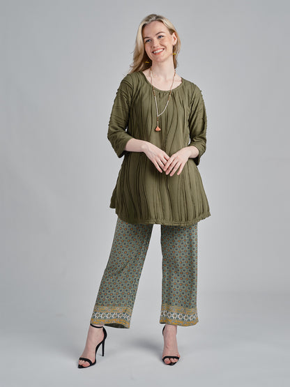 Stitched Long Sleeves Tunic.