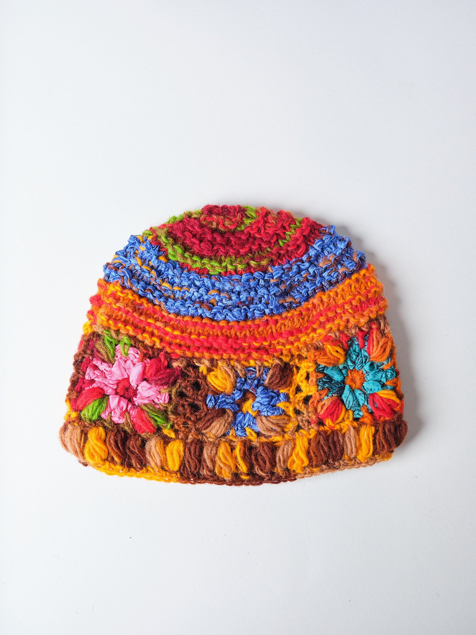 Multicolored Crochet Beanie. CH24