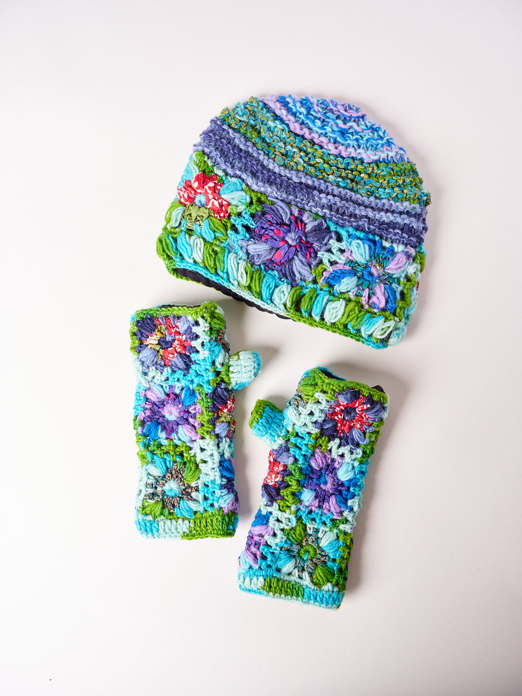 Multicolored Crochet Beanie. CH24