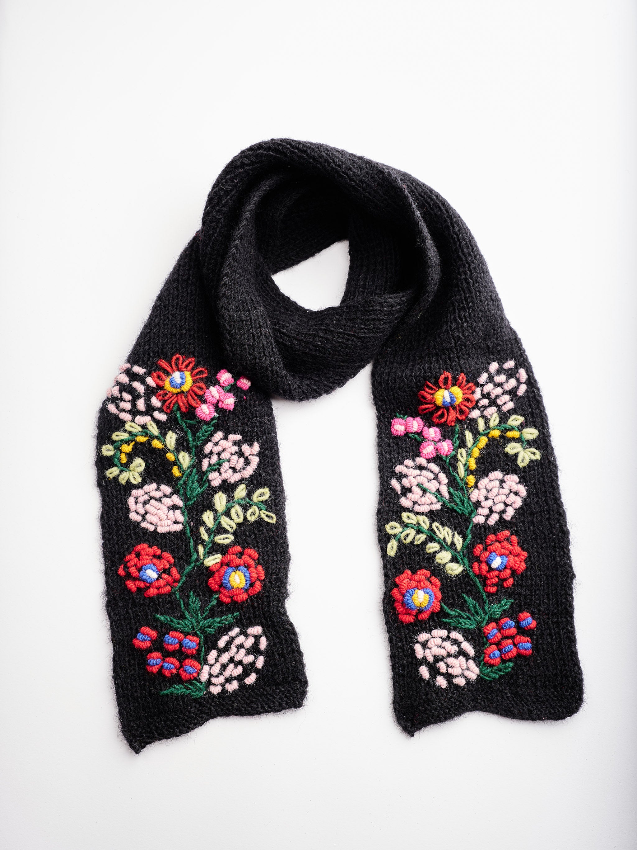 Floral Embroidered Beanie.