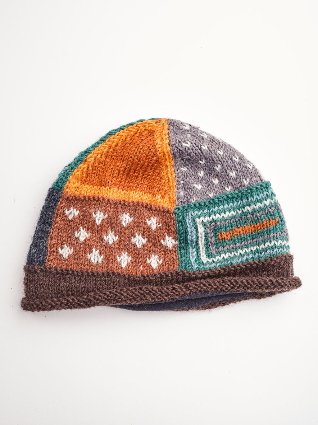 Knit Checker Beanie Set.