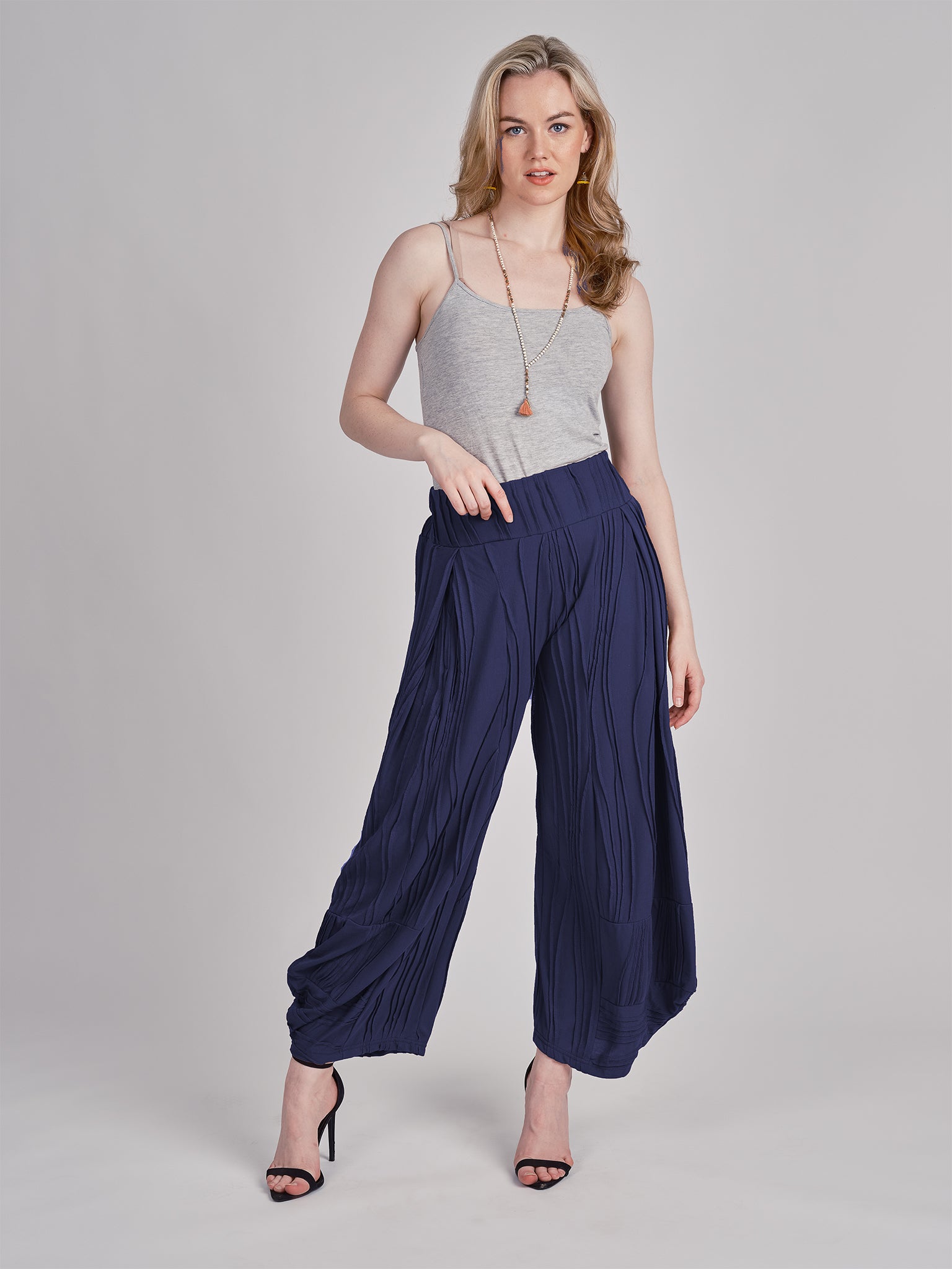 Stitched Cotton Pants