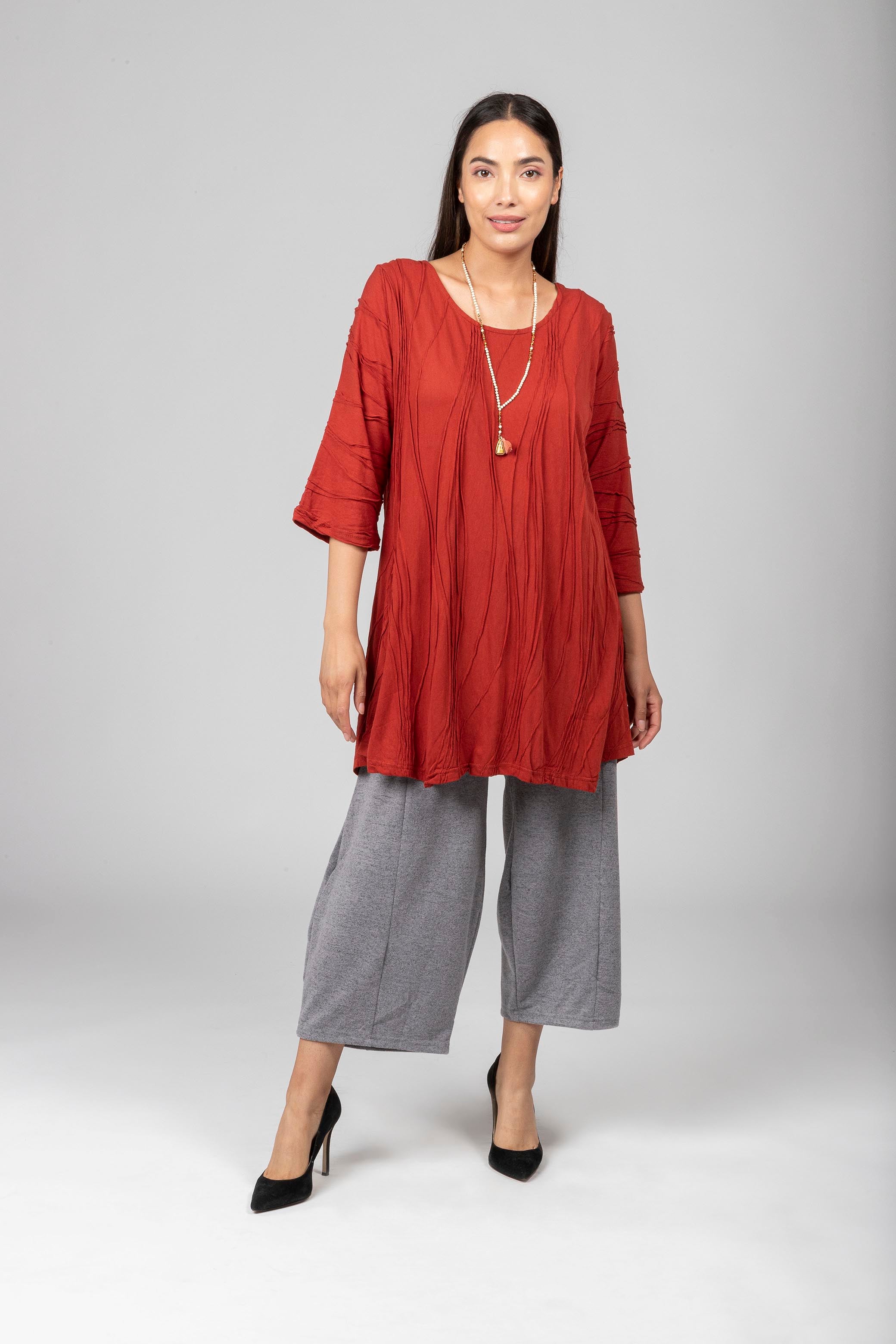 Stitched Long Sleeves Tunic.