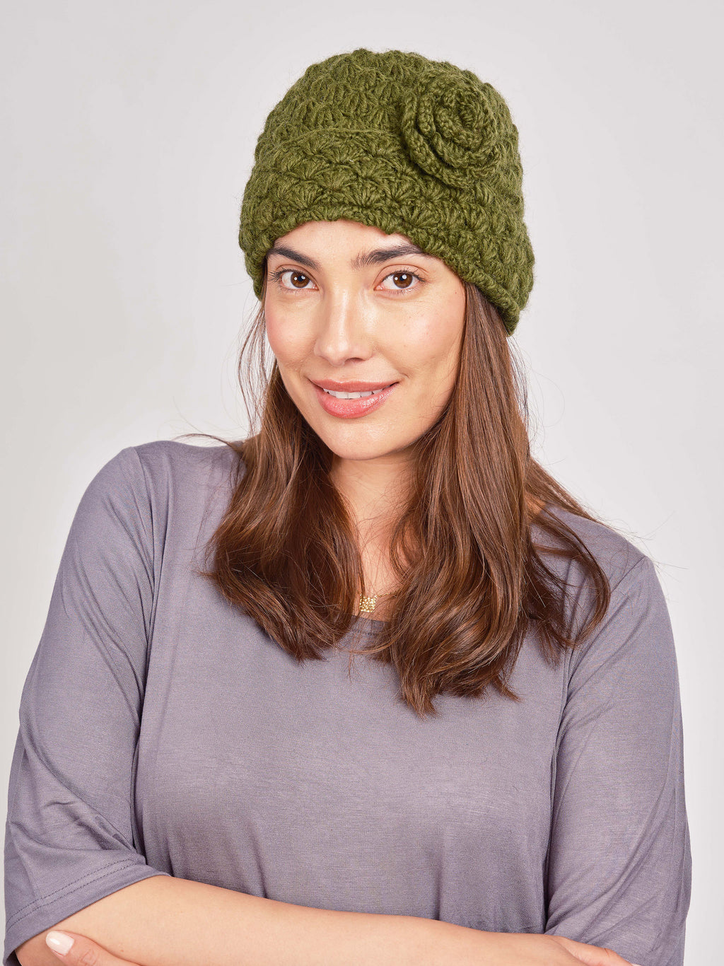 Rose Crochet Beanie