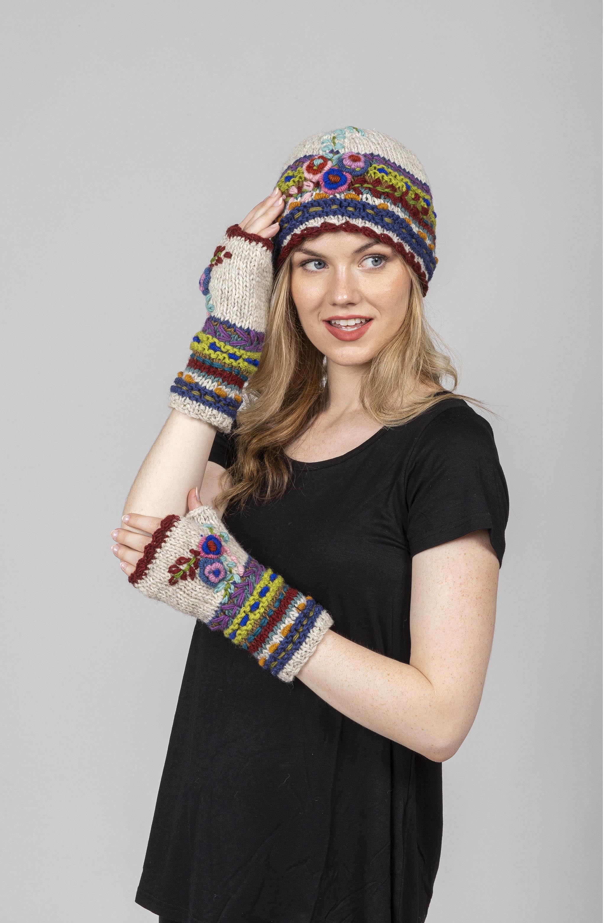 Lama Embroidery Handwarmer