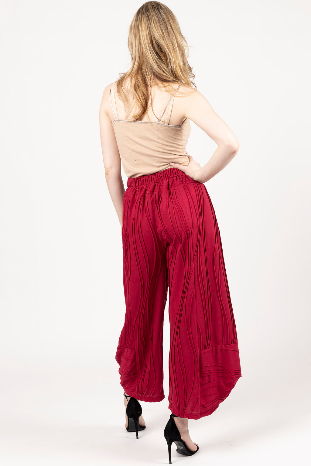 Stitched Cotton Pants