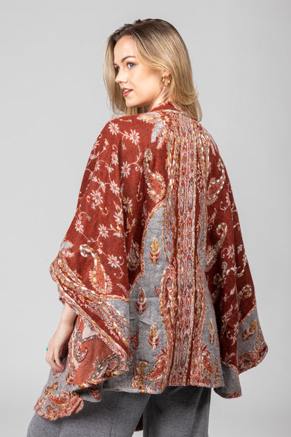 Embroidered Poncho