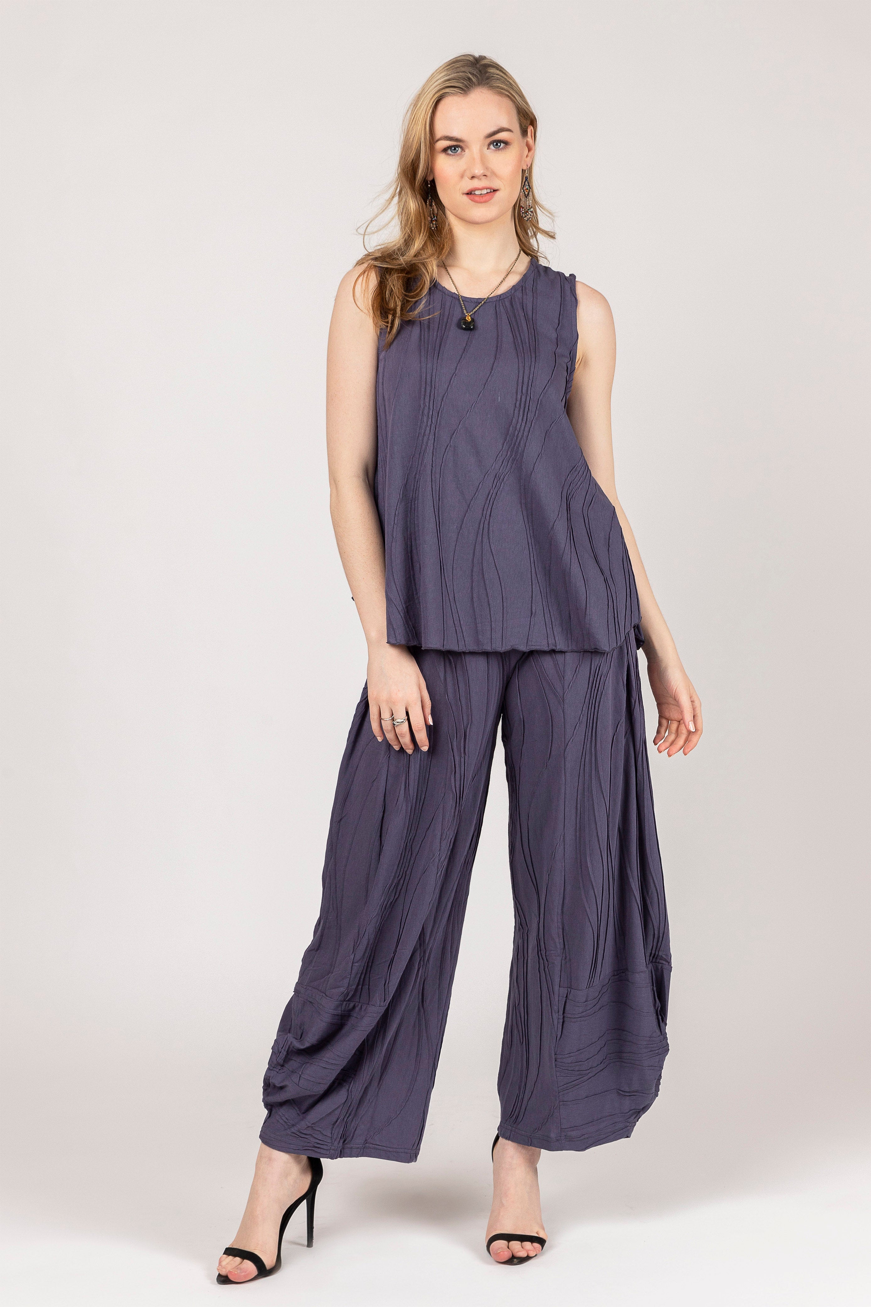 Stitch Cotton Tank Top