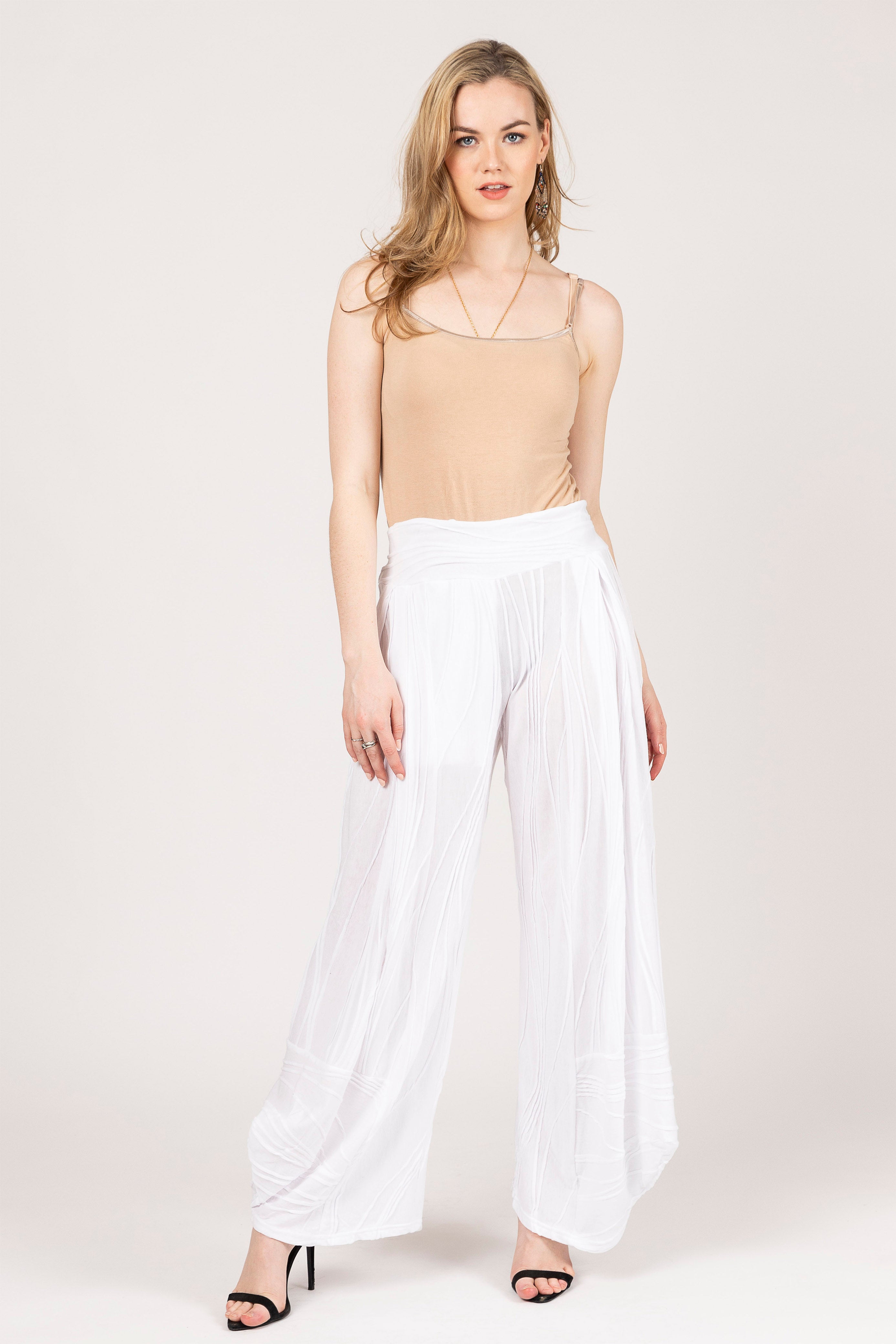 Stitched Cotton Pants