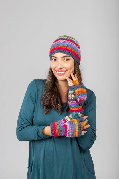 Multi colored Knit Beanie.