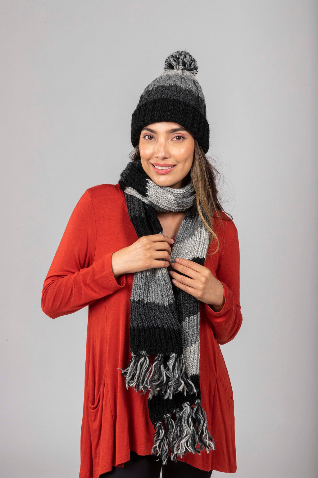 Multi Pom Pom Hat