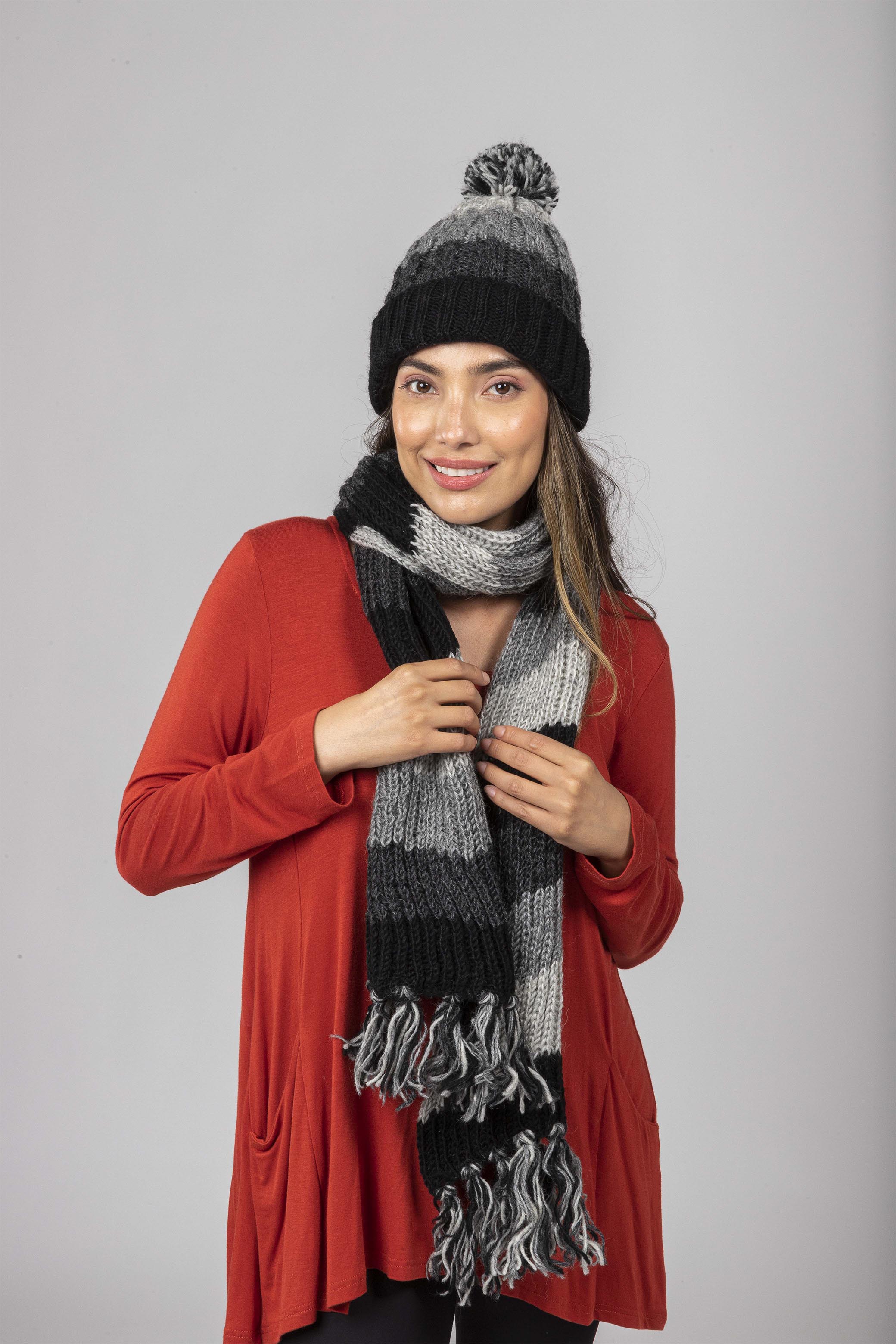 Multi Pom Pom Hat