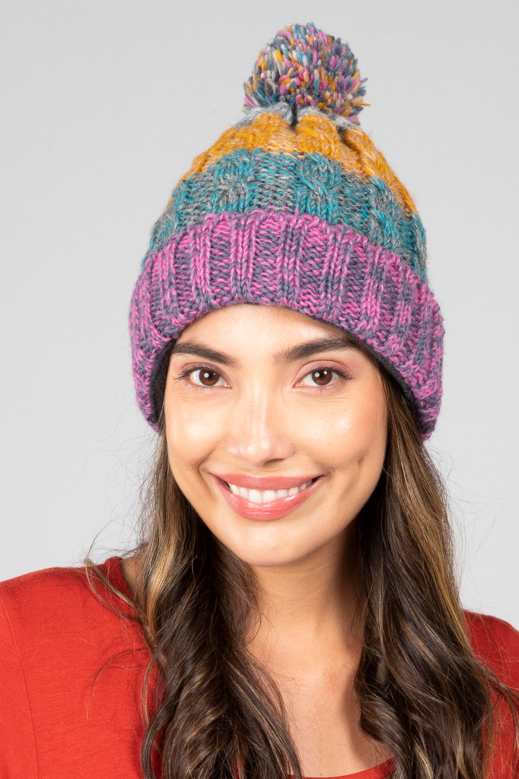 Multi Pom Pom Hat