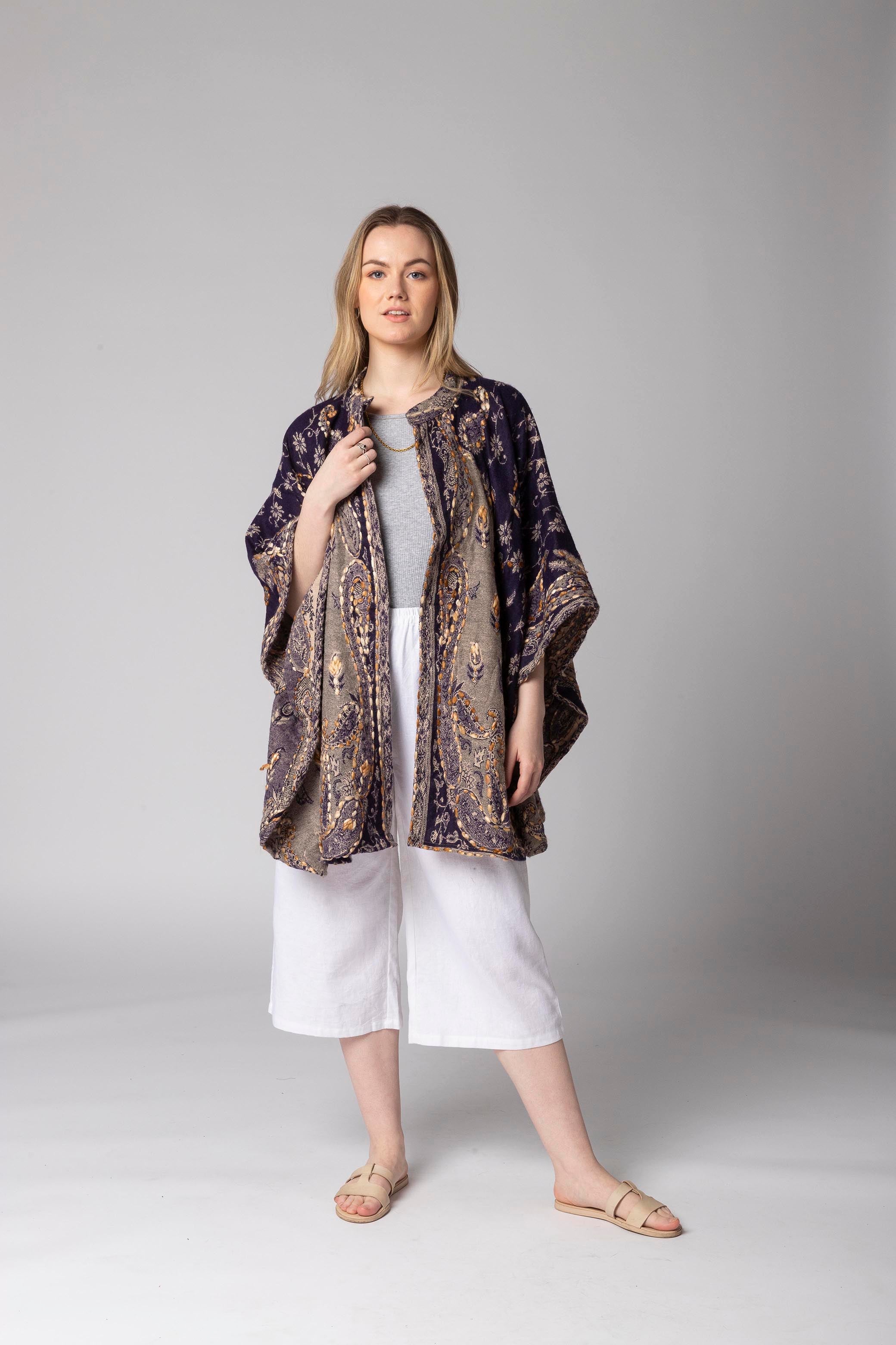Embroidered Poncho